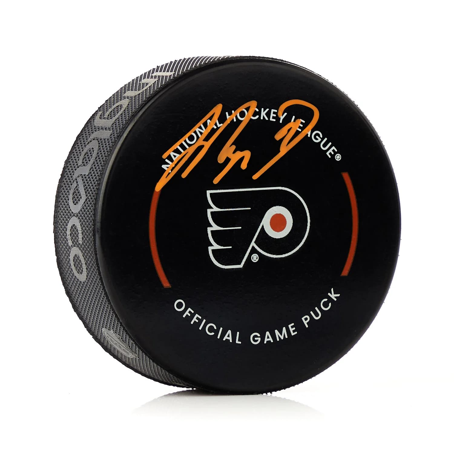Jamie Drysdale Signed Philadelphia Flyers Official Game Puck Jamie Drysdale Puck game, Philadelphia Flyers, supplier stock photo