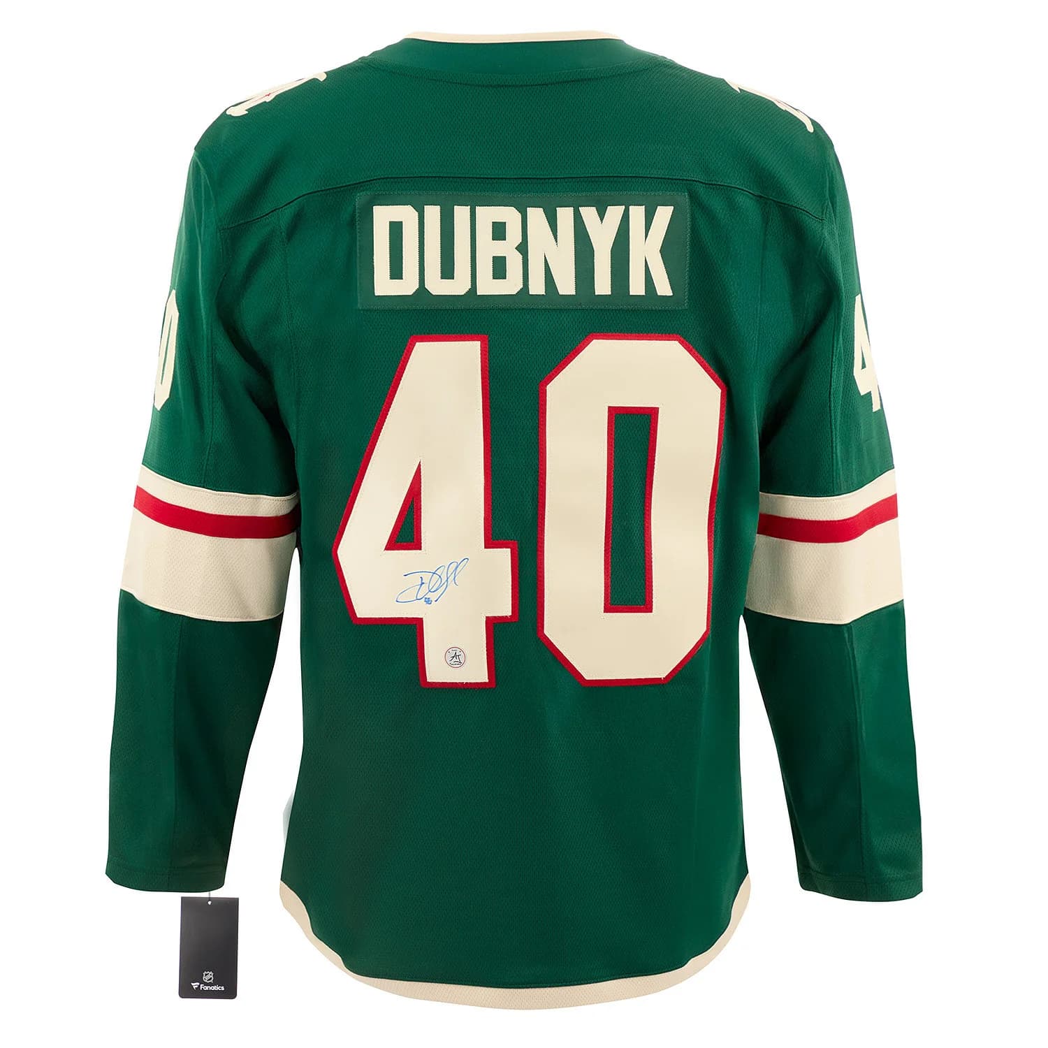 Devan Dubnyk Autographed Minnesota Wild Fanatics Breakaway Jersey Devan Dubnyk Jersey breakaway, Minnesota Wild, supplier stock photo