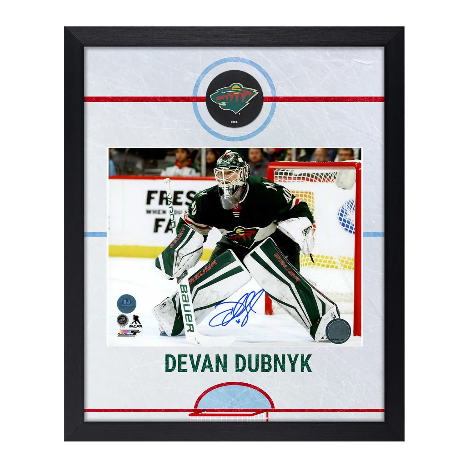 Devan Dubnyk Signed Minnesota Wild Graphic Rink 18x22 Frame Devan Dubnyk Other 18x22-devan-dubnyk-minnesota-wild-graphic-rink, Minnesota Wild, supplier stock photo