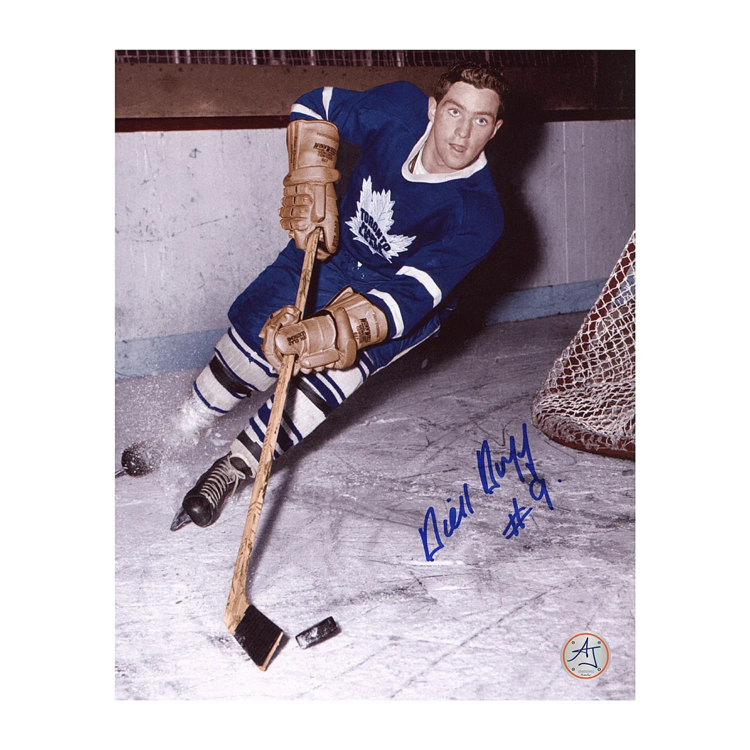 Dick Duff Autographed Toronto Maple Leafs Game Action 8x10 Photo Dick Duff Photo 8x10-game-action, Toronto Maple Leafs, supplier stock photo