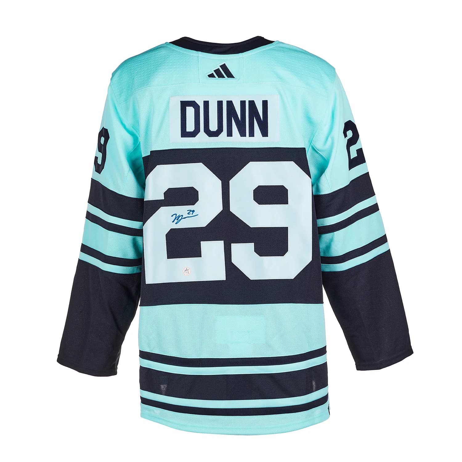 Vince Dunn Signed Seattle Kraken Reverse Retro 2.0 adidas Jersey Vince Dunn Jersey reverse-retro-2-0-adidas, Seattle Kraken, supplier stock photo