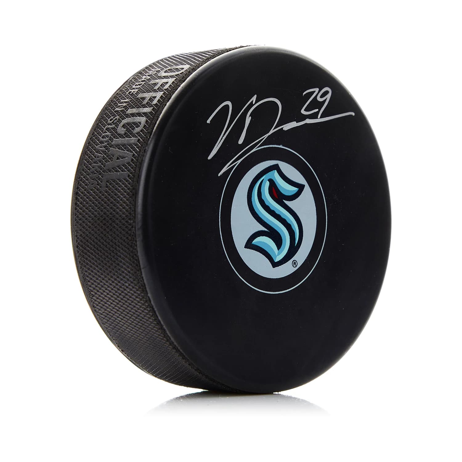 Vince Dunn Autographed Seattle Kraken Hockey Puck Vince Dunn Puck hockey, Seattle Kraken, supplier stock photo