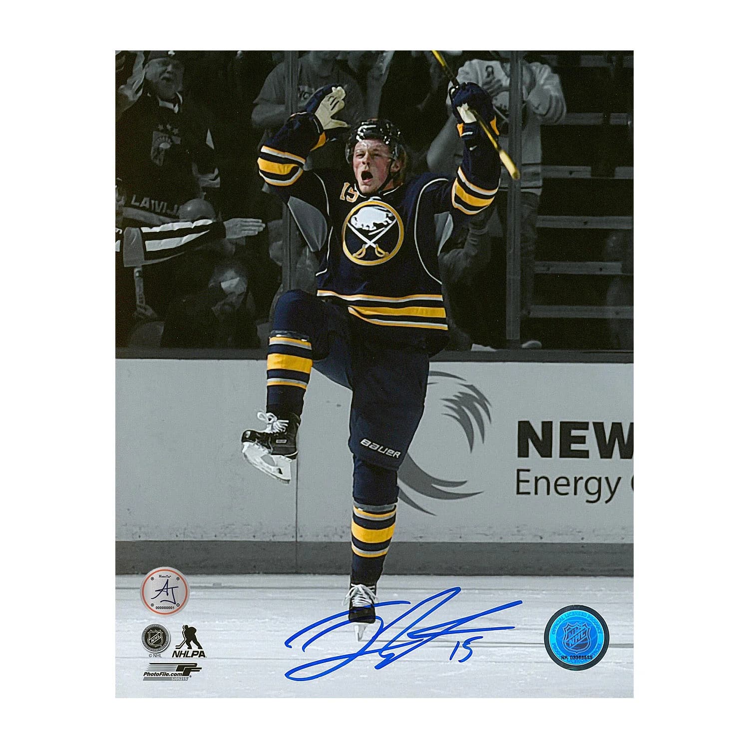 Jack Eichel Autographed Buffalo Sabres 1st Goal 8x10 Photo Jack Eichel Photo 8x10-1st-goal, Buffalo Sabres, supplier stock photo