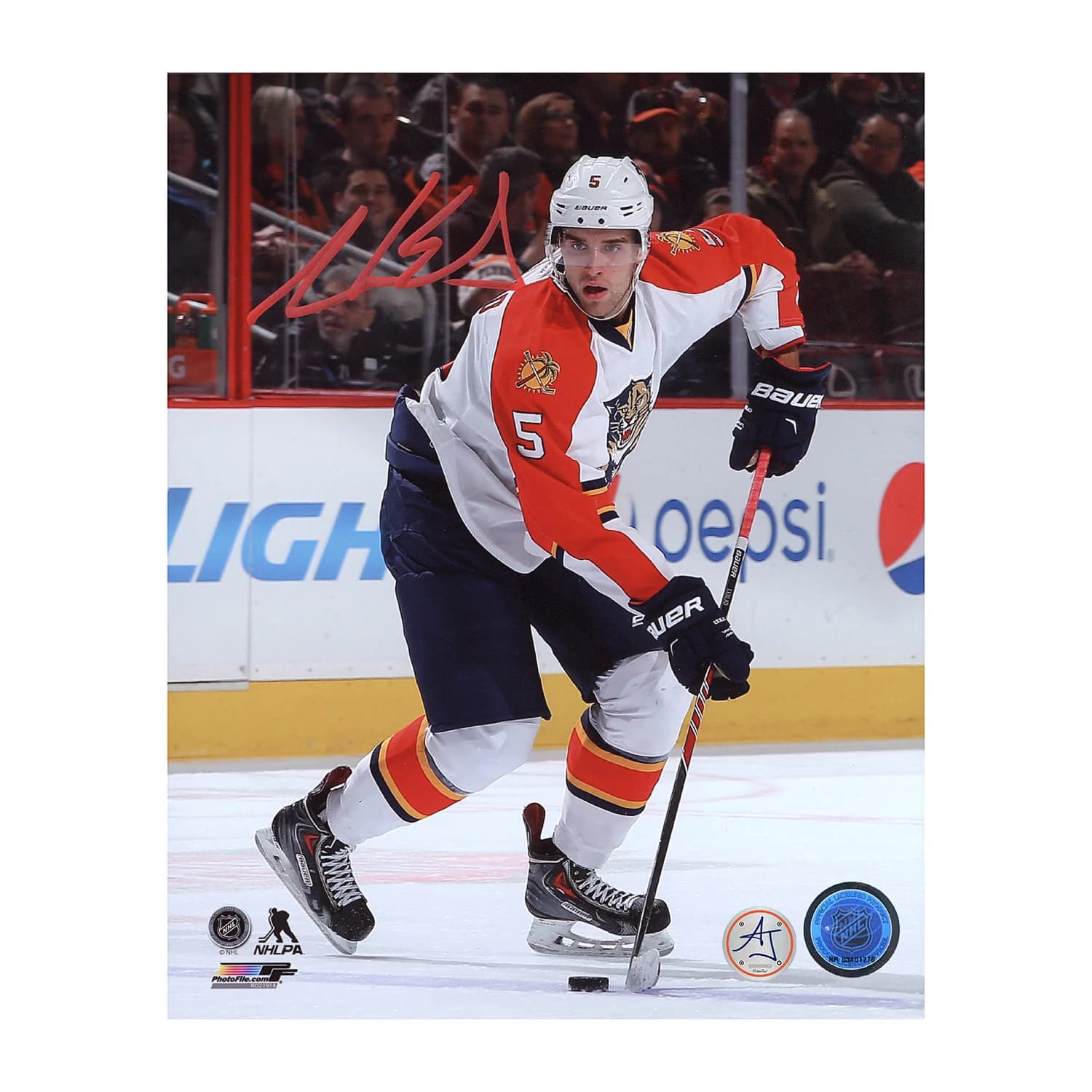 Aaron Ekblad Autographed Florida Panthers Hockey 8x10 Photo Aaron Ekblad Photo 8x10-hockey, Florida Panthers, supplier stock photo