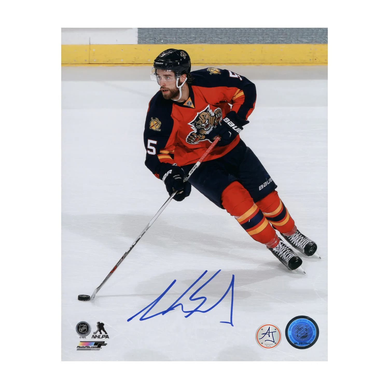 Aaron Ekblad Signed Florida Panthers Game Action 8x10 Photo Aaron Ekblad Photo 8x10-game-action, Florida Panthers, supplier stock photo
