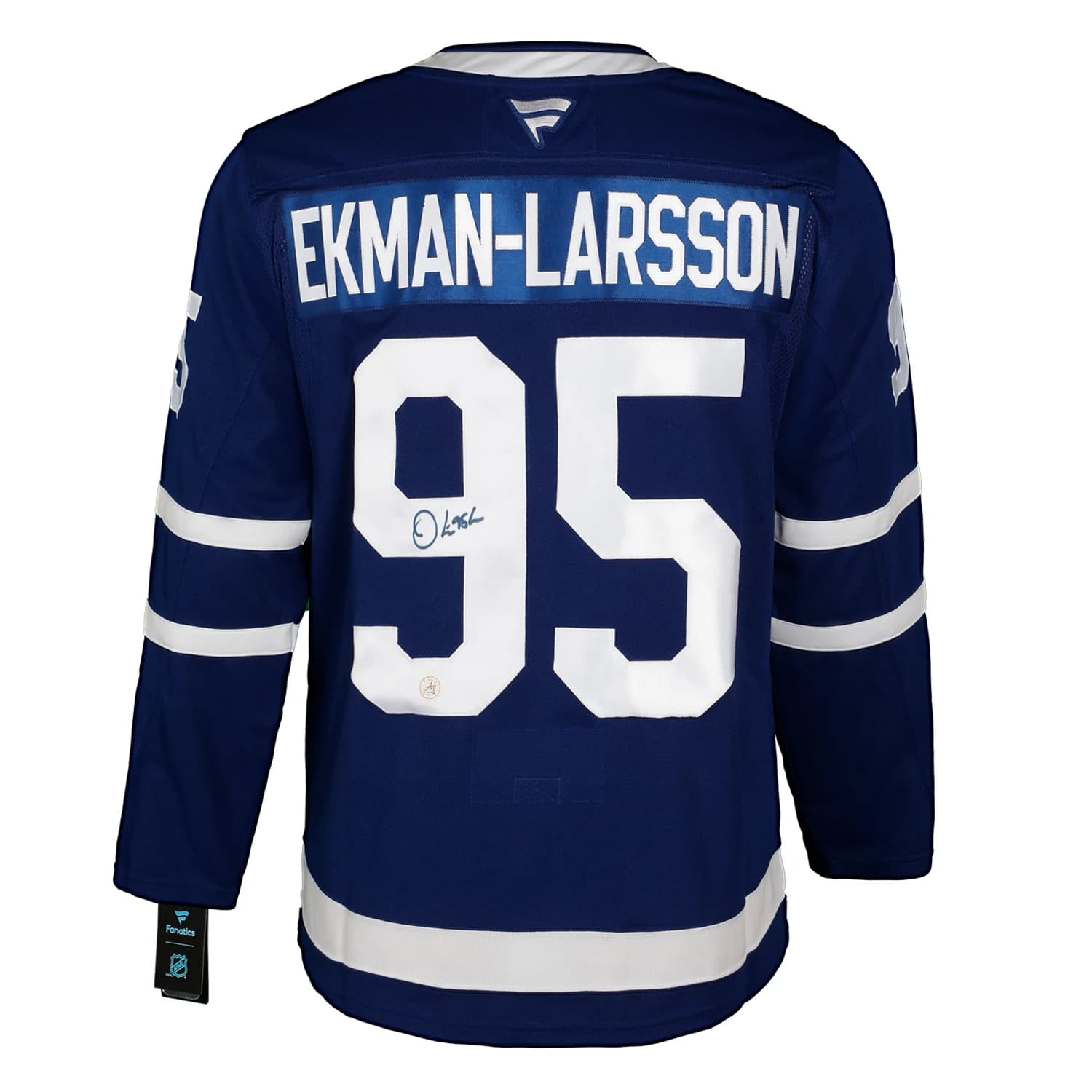 Oliver Ekman-Larsson Signed Toronto Maple Leafs Fanatics Premium Jersey Oliver Ekman-Larsson Jersey premium, Toronto Maple Leafs, supplier stock photo