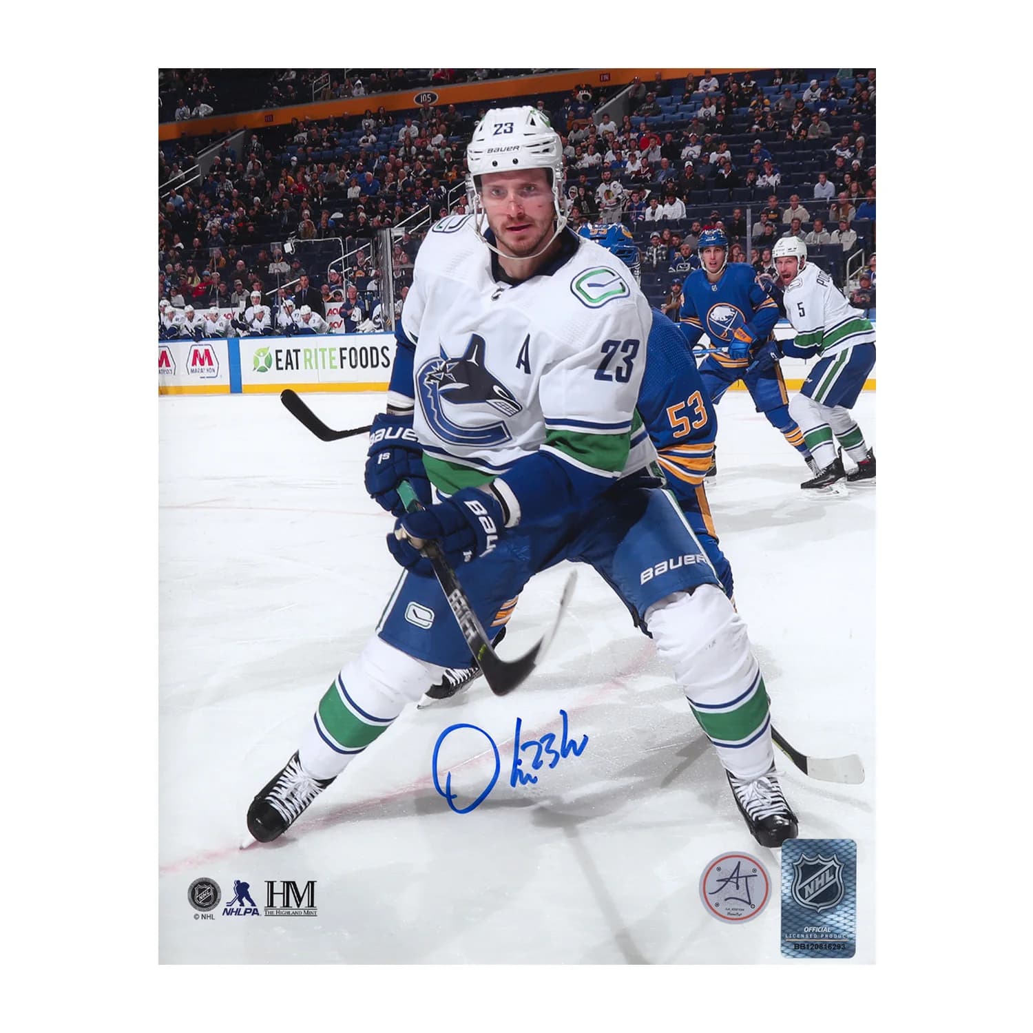Oliver Ekman-Larsson Signed Vancouver Canucks Playmaker 8x10 Photo Oliver Ekman-Larsson Photo 8x10-oliver-ekman-larsson-vancouver-canucks, Vancouver Canucks, supplier stock photo