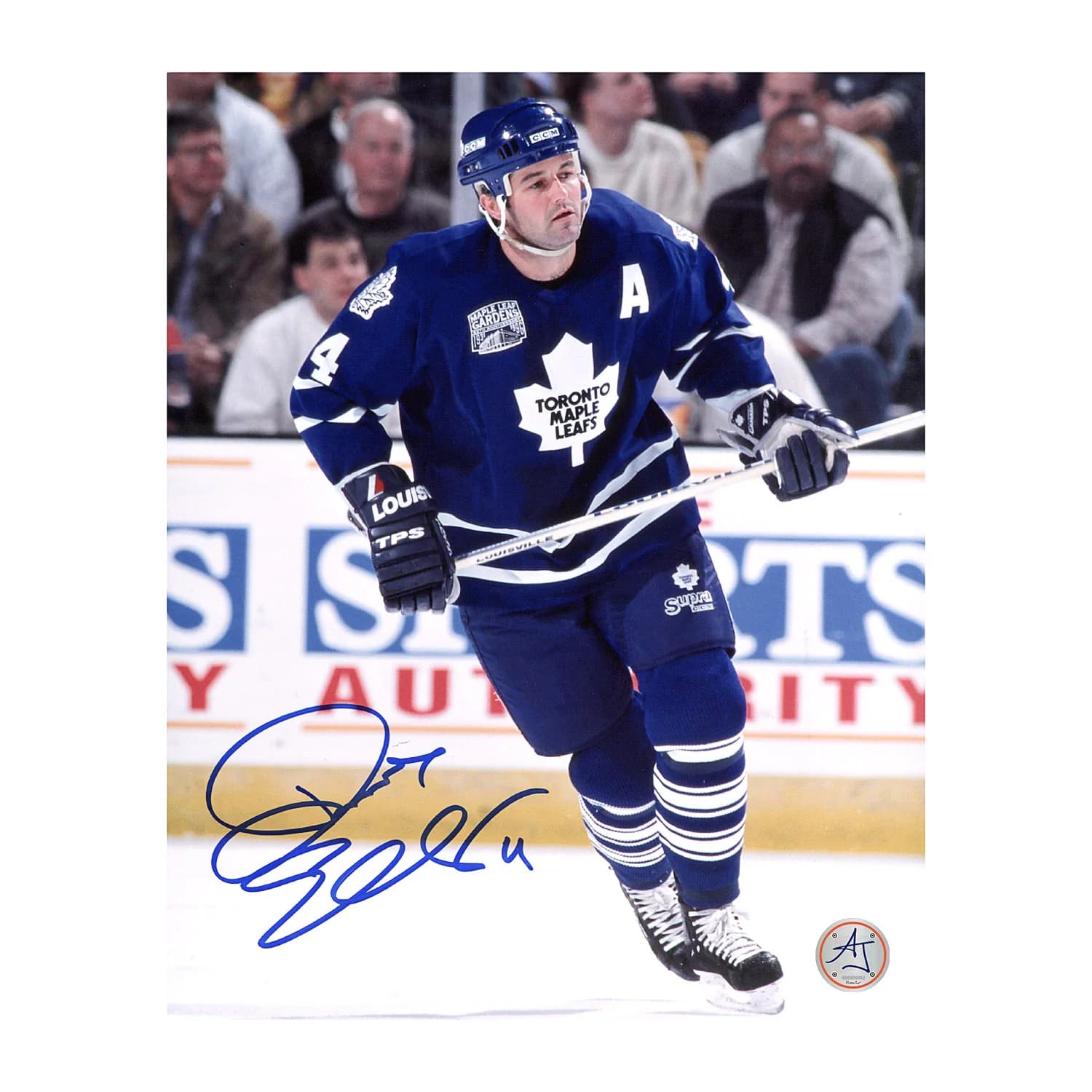 Dave Ellett Autographed Toronto Maple Leafs Game Action 8x10 Photo Dave Ellett Photo 8x10-game-action, Toronto Maple Leafs, supplier stock photo