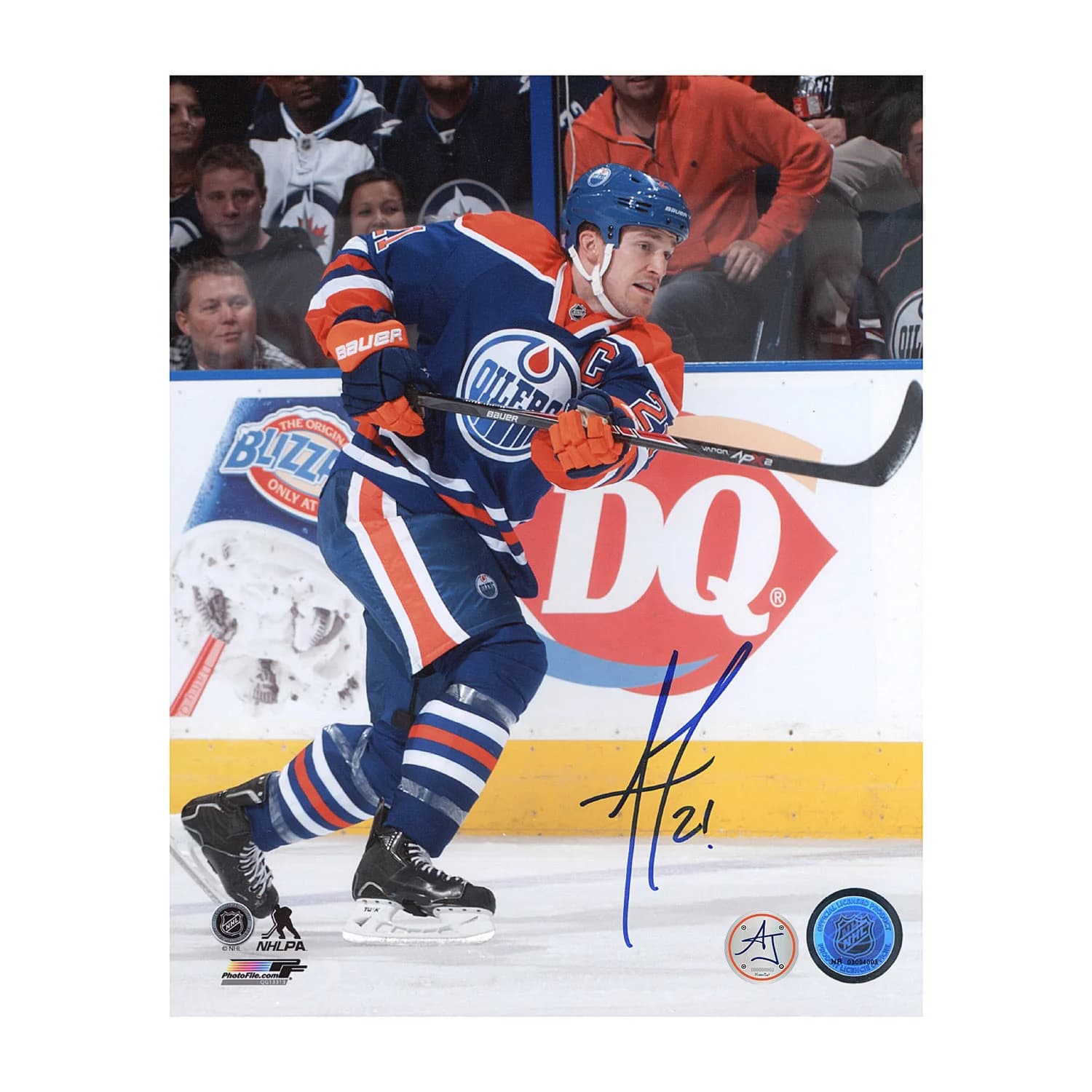 Andrew Ference Autographed Edmonton Oilers Shooting 8x10 Photo Andrew Ference Photo 8x10-shooting, Edmonton Oilers, supplier stock photo