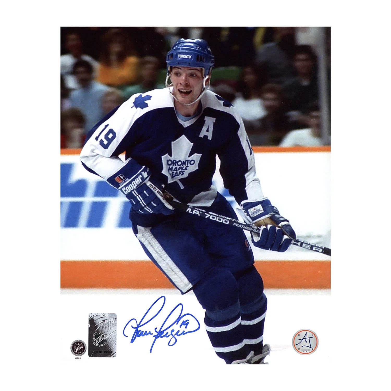 Tom Fergus Signed Toronto Maple Leafs Game Action 8x10 Photo Tom Fergus Photo 8x10-game-action, Toronto Maple Leafs, supplier stock photo