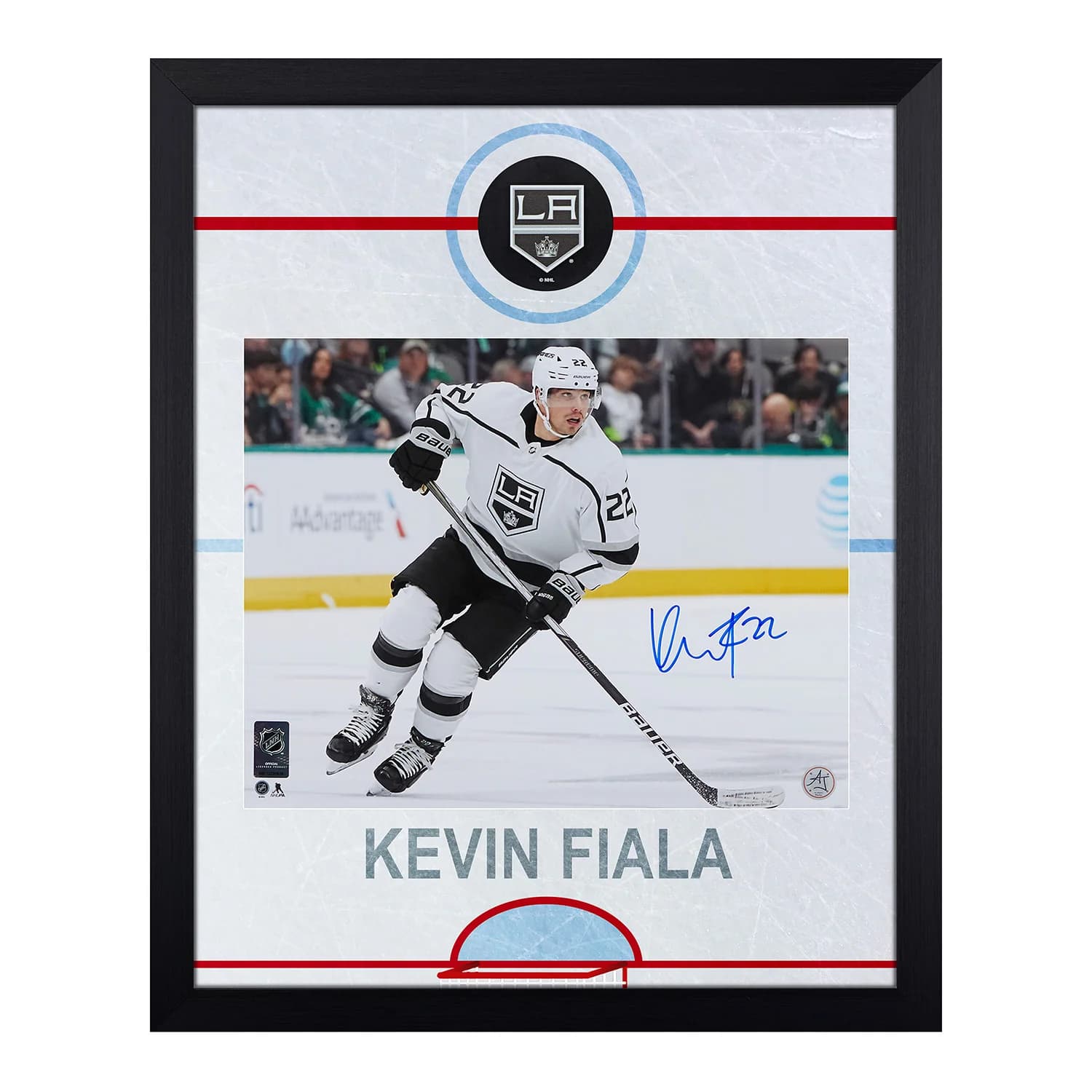 Kevin Fiala Signed Los Angeles Kings Graphic Rink 19x23 Frame Kevin Fiala Other 19x23-graphic-rink-frame, Los Angeles Kings, supplier stock photo
