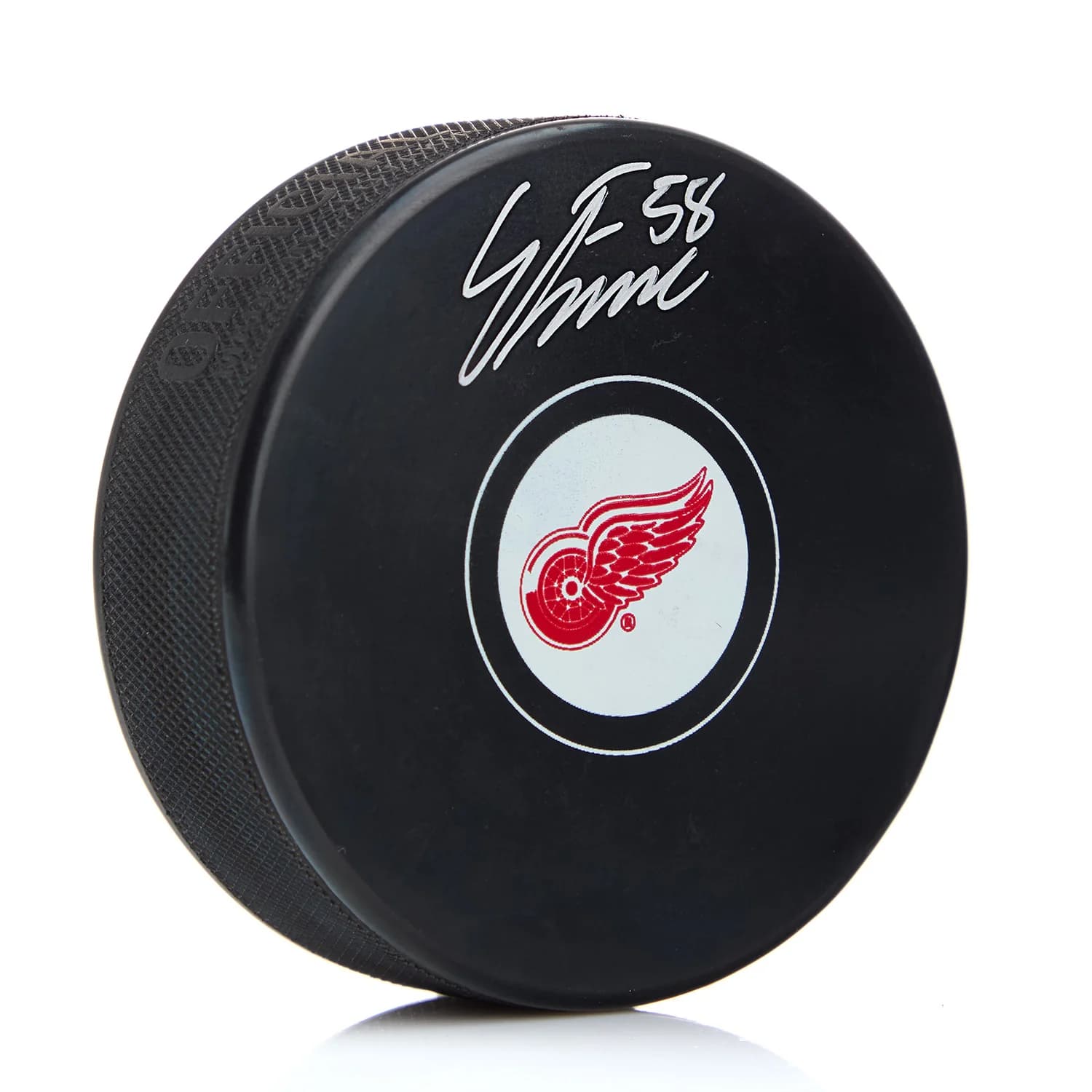Emmitt Finnie Autographed Detroit Red Wings Hockey Puck Emmitt Finnie Puck hockey, Detroit Red Wings, supplier stock photo