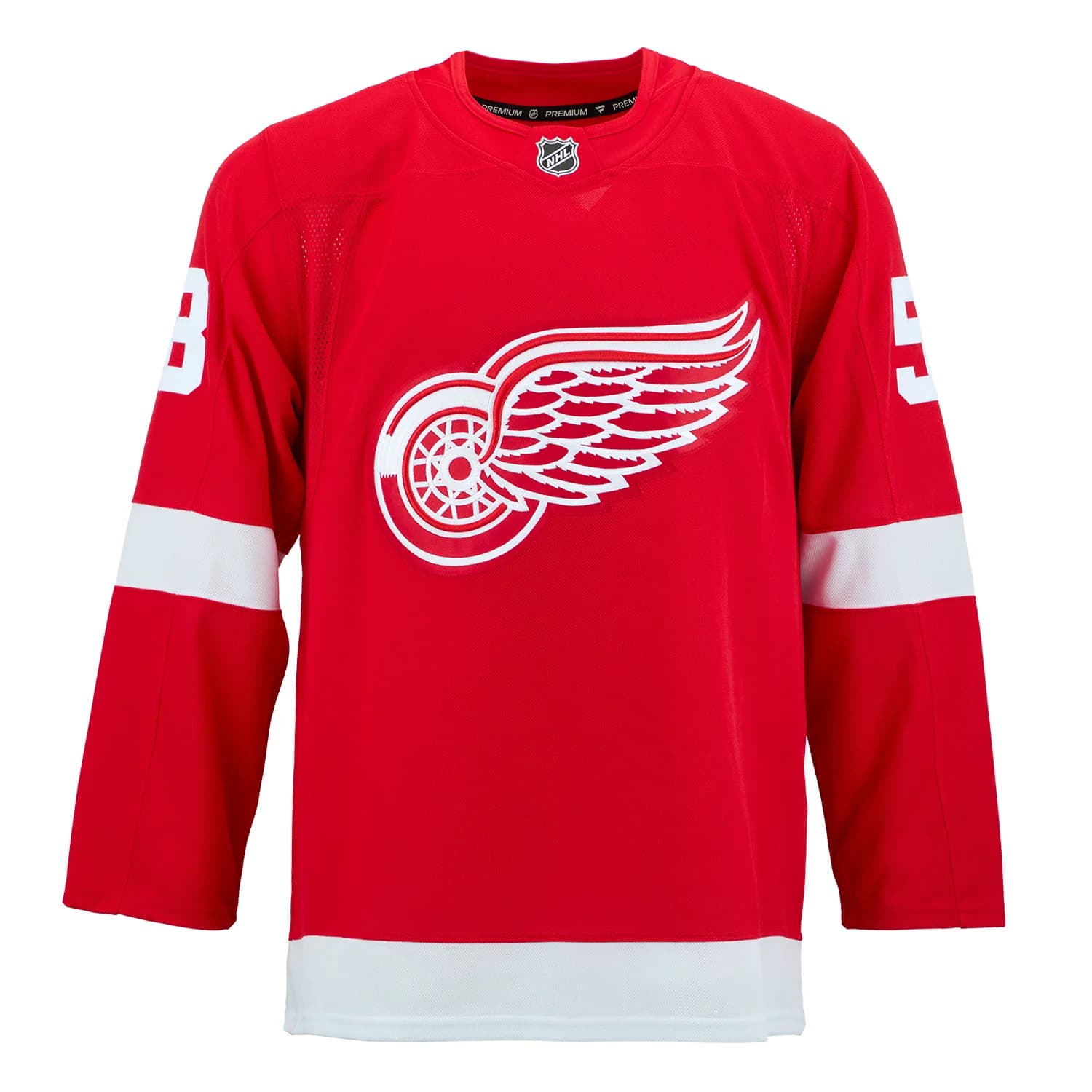 Emmitt Finnie Detroit Red Wings Signed & Dated 1st Goal Fanatics Jersey #/58 Emmitt Finnie Jersey emmitt-finnie-dated-1st-goal-58, Detroit Red Wings, view 2, supplier stock photo