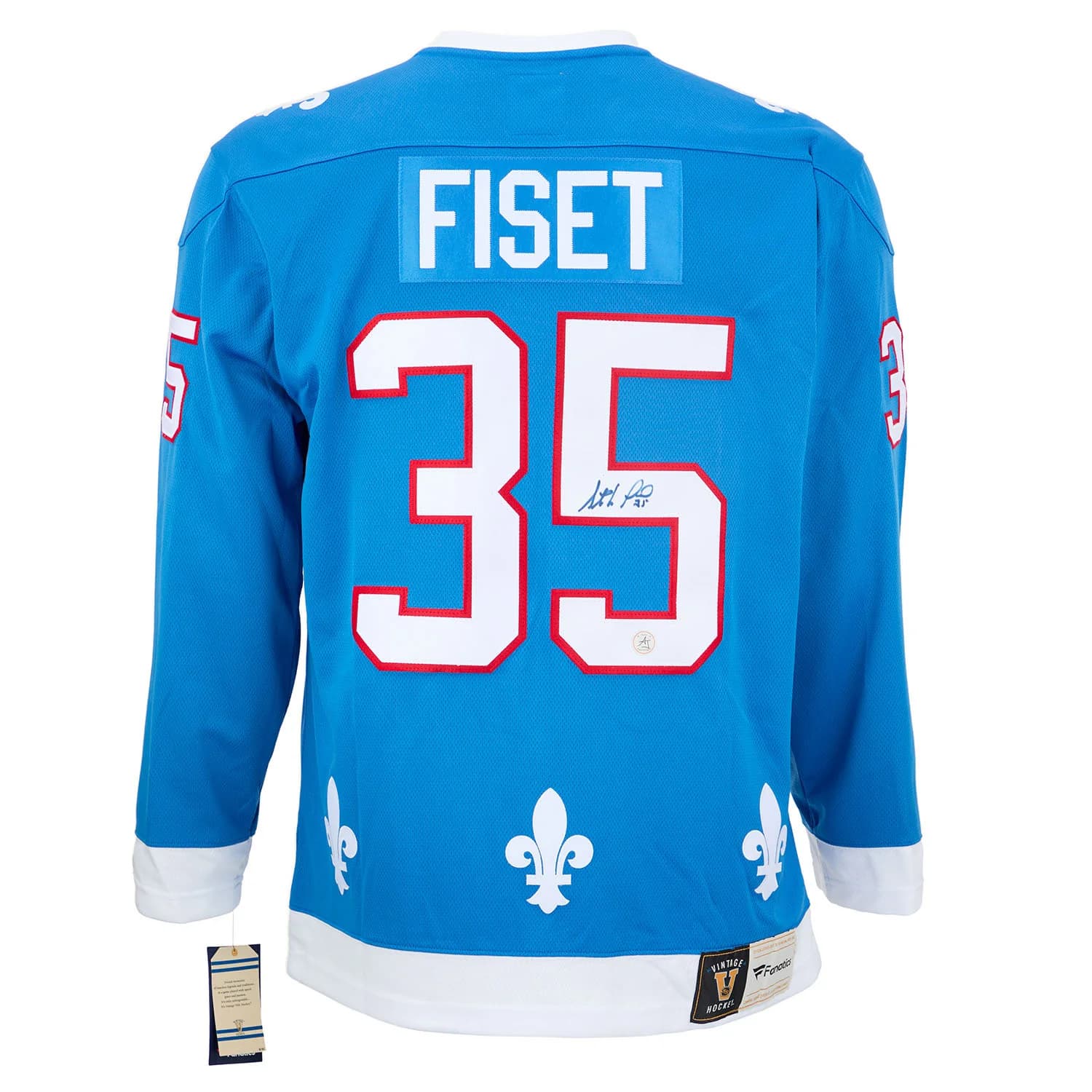 Stephane Fiset Autographed Quebec Nordiques Fanatics Throwback Jersey Stephane Fiset Jersey quebec-nordiques-throwback, supplier stock photo