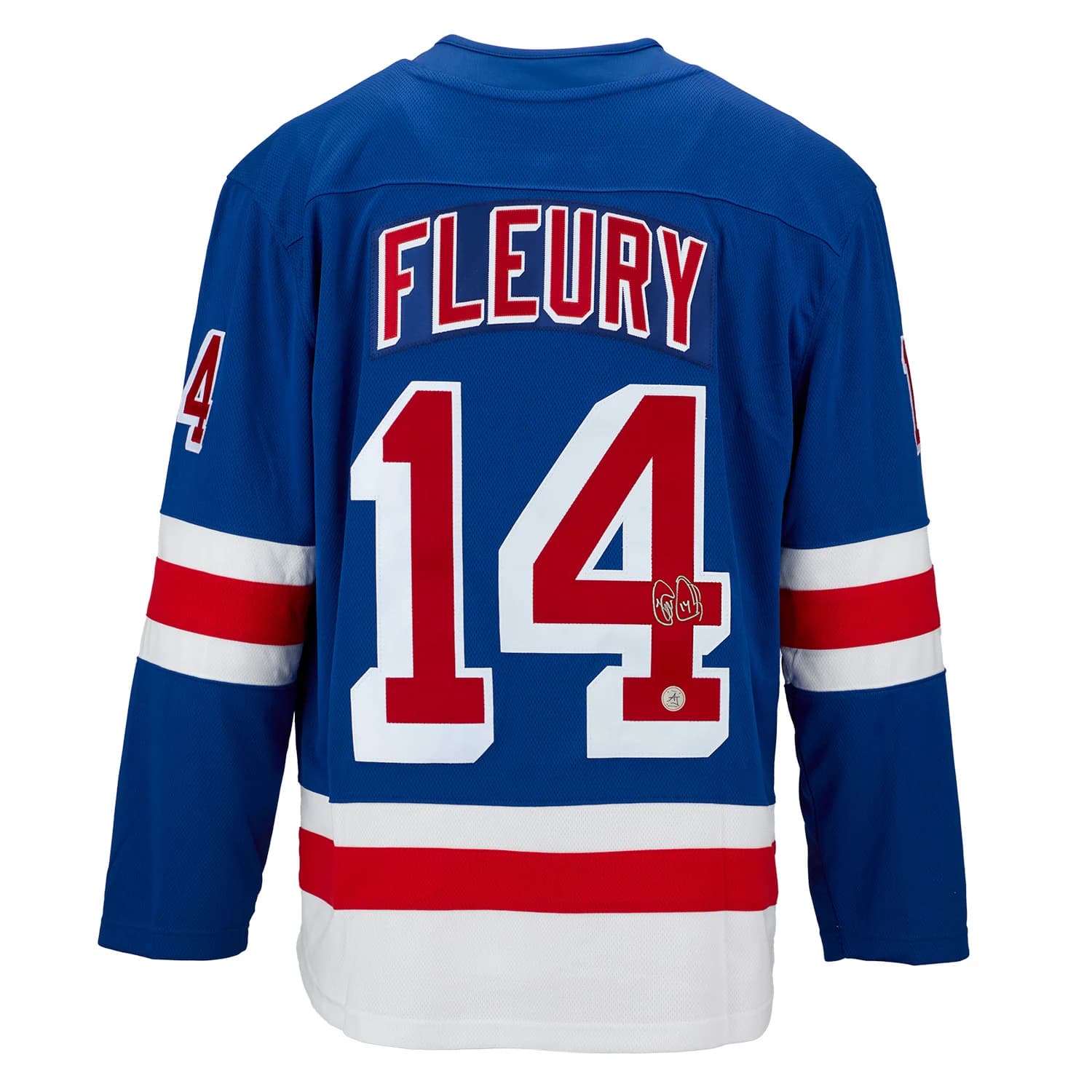 Theo Fleury Signed New York Rangers Blue Fanatics Breakaway Jersey Theo Fleury Jersey blue-breakaway, New York Rangers, supplier stock photo