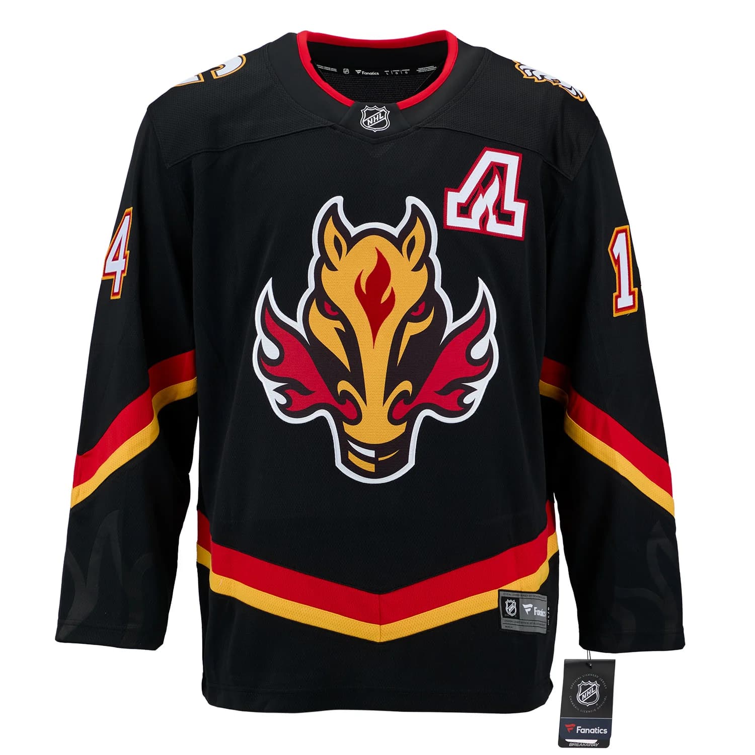 Theo Fleury Autographed Calgary Flames Alt Blasty Fanatics Breakaway Jersey Theo Fleury Jersey theo-fleury-calgary-flames-alt-blasty, Calgary Flames, view 2, supplier stock photo