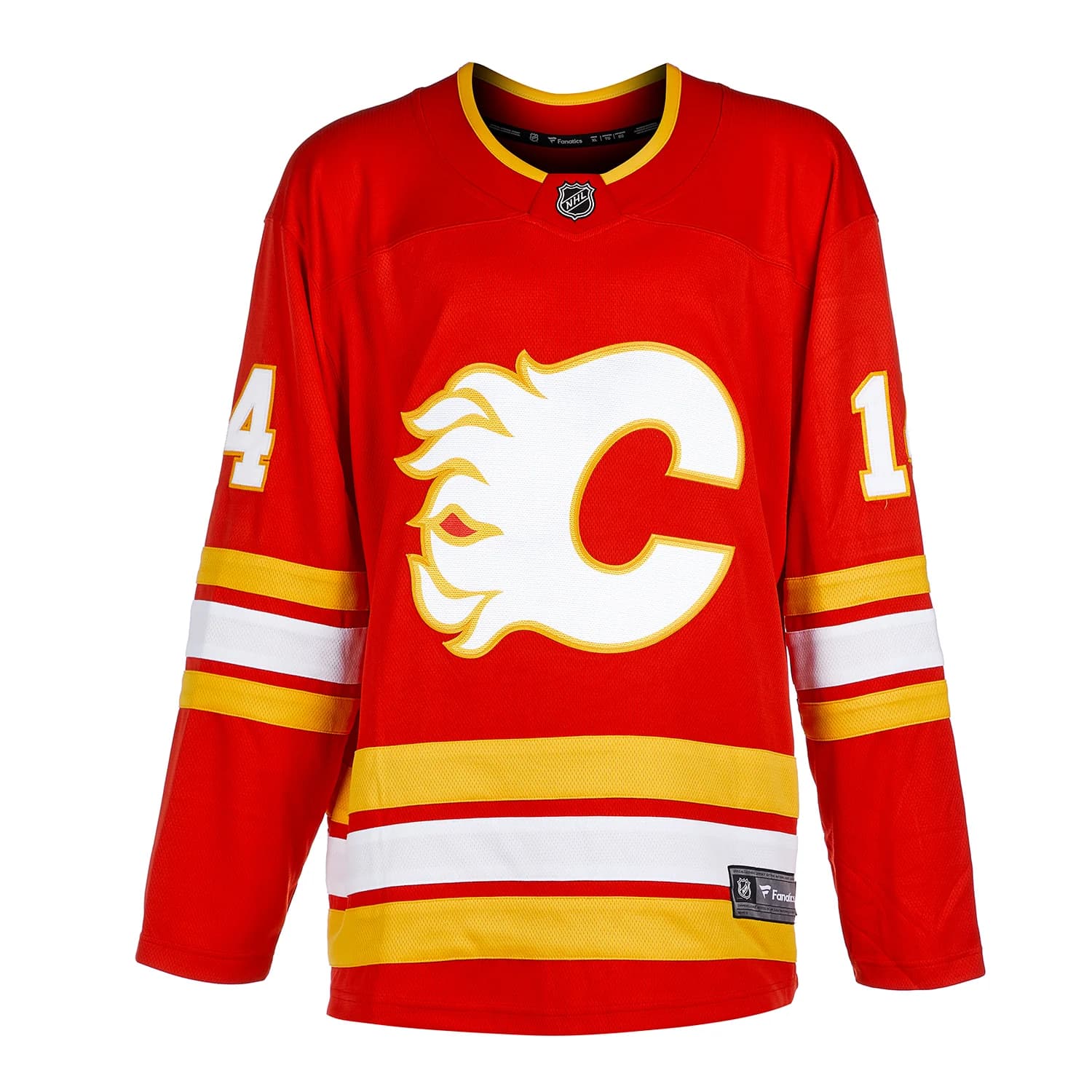 Theo Fleury Autographed Calgary Flames Fanatics Breakaway Jersey Theo Fleury Jersey breakaway, Calgary Flames, view 2, supplier stock photo