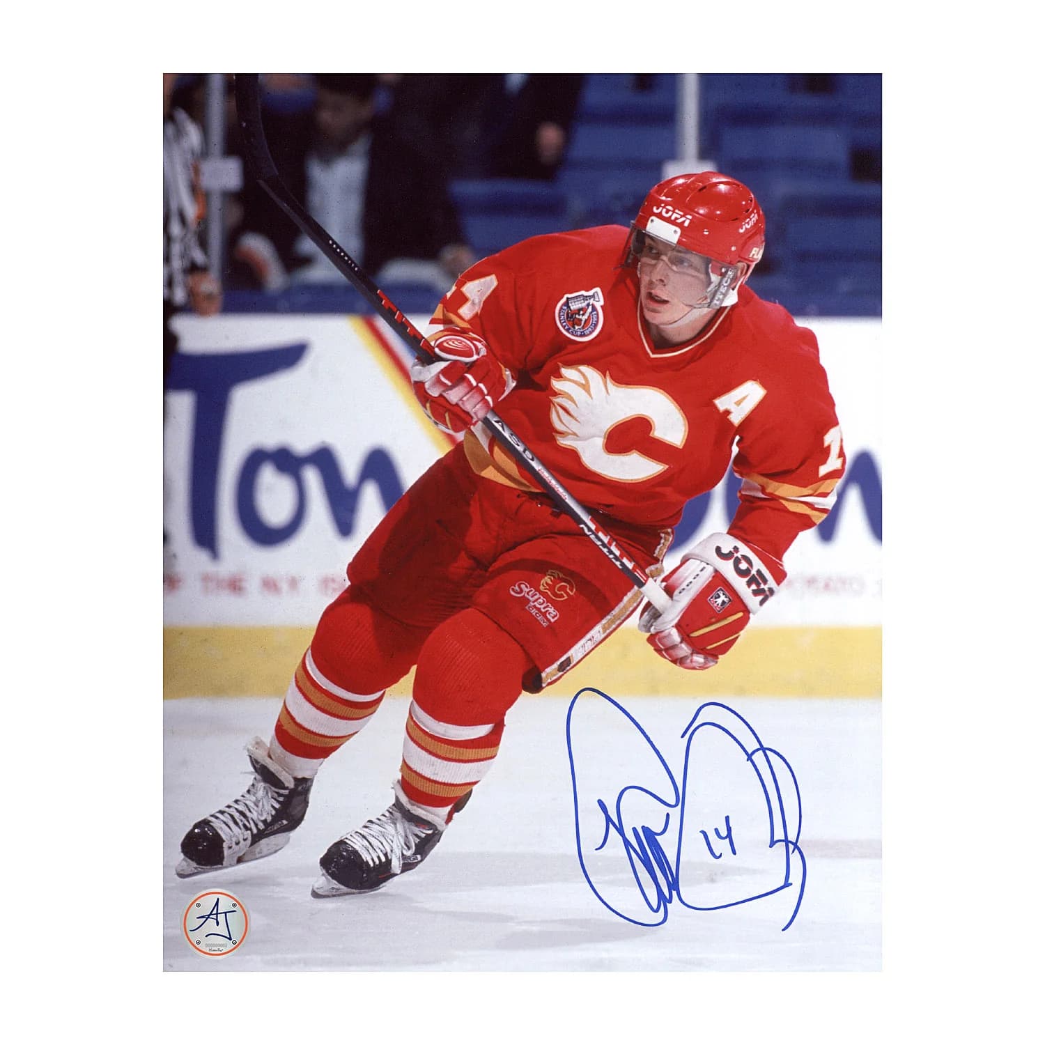 Theo Fleury Signed Calgary Flames Hockey 8x10 Photo Theo Fleury Photo 8x10-hockey, Calgary Flames, supplier stock photo