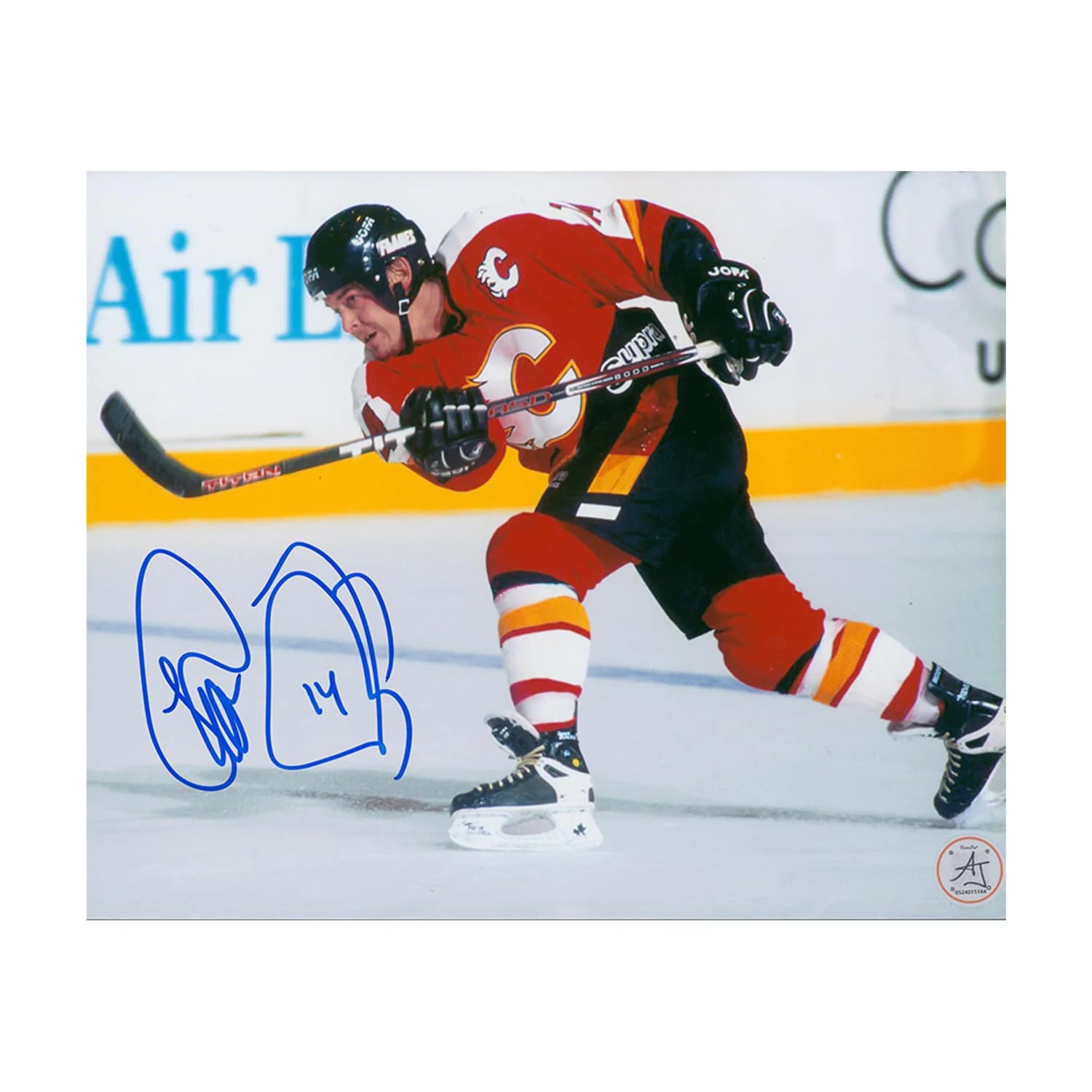 Theo Fleury Autographed Calgary Flames Captain 8x10 Photo Theo Fleury Photo 8x10-captain, Calgary Flames, supplier stock photo