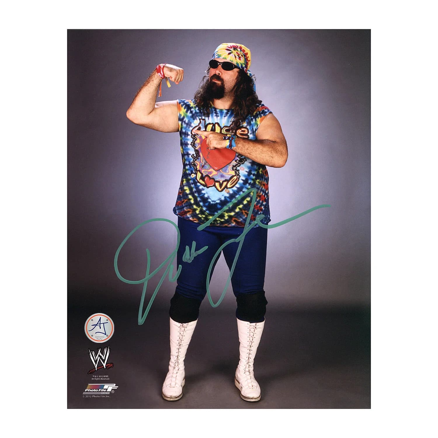 Mick Foley Autographed Dude Love WWE Wrestling 8x10 Photo Mick Foley Photo 8x10-dude-love-wwe-wrestling, supplier stock photo