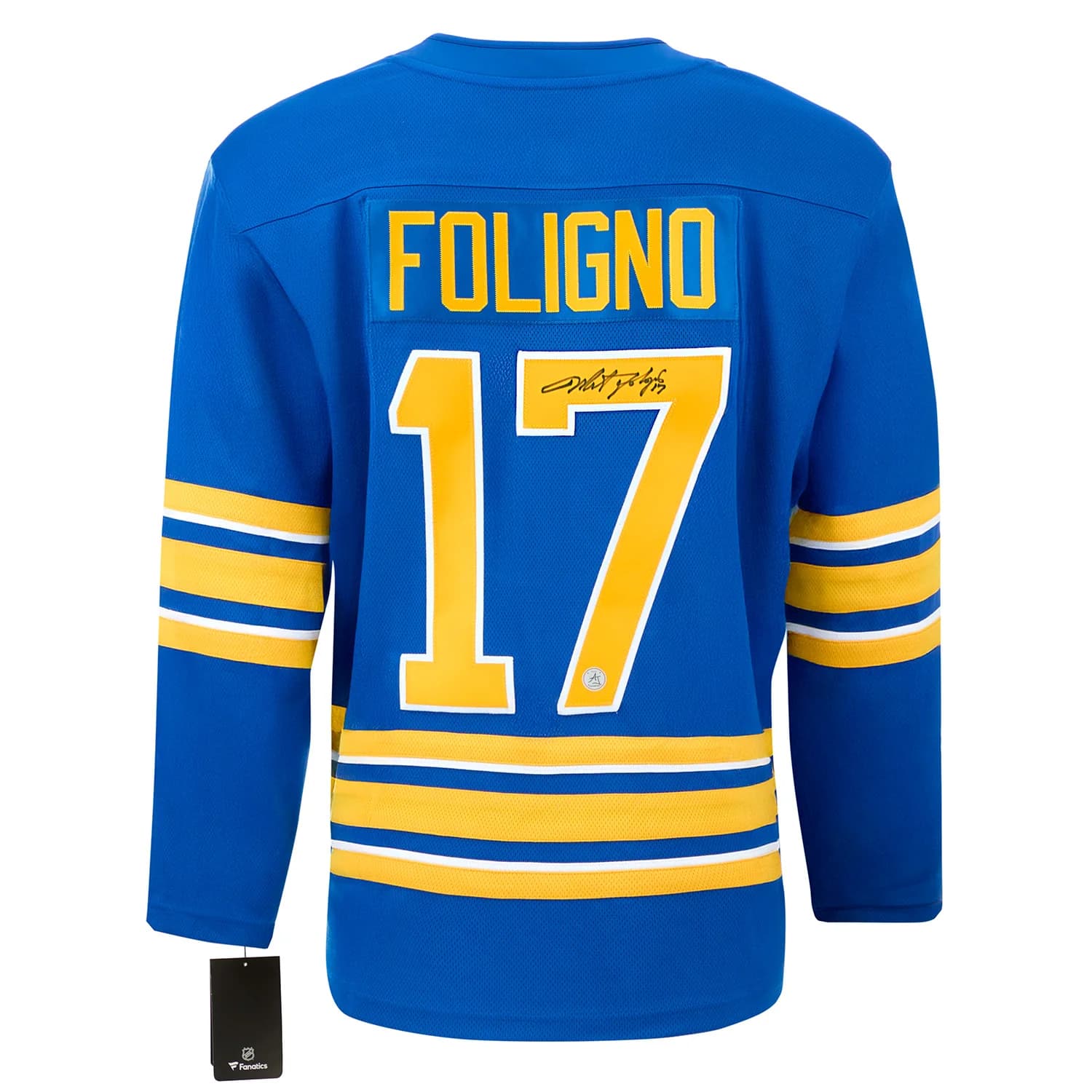 Mike Foligno Autographed Buffalo Sabres Fanatics Breakaway Jersey Mike Foligno Jersey breakaway, Buffalo Sabres, supplier stock photo