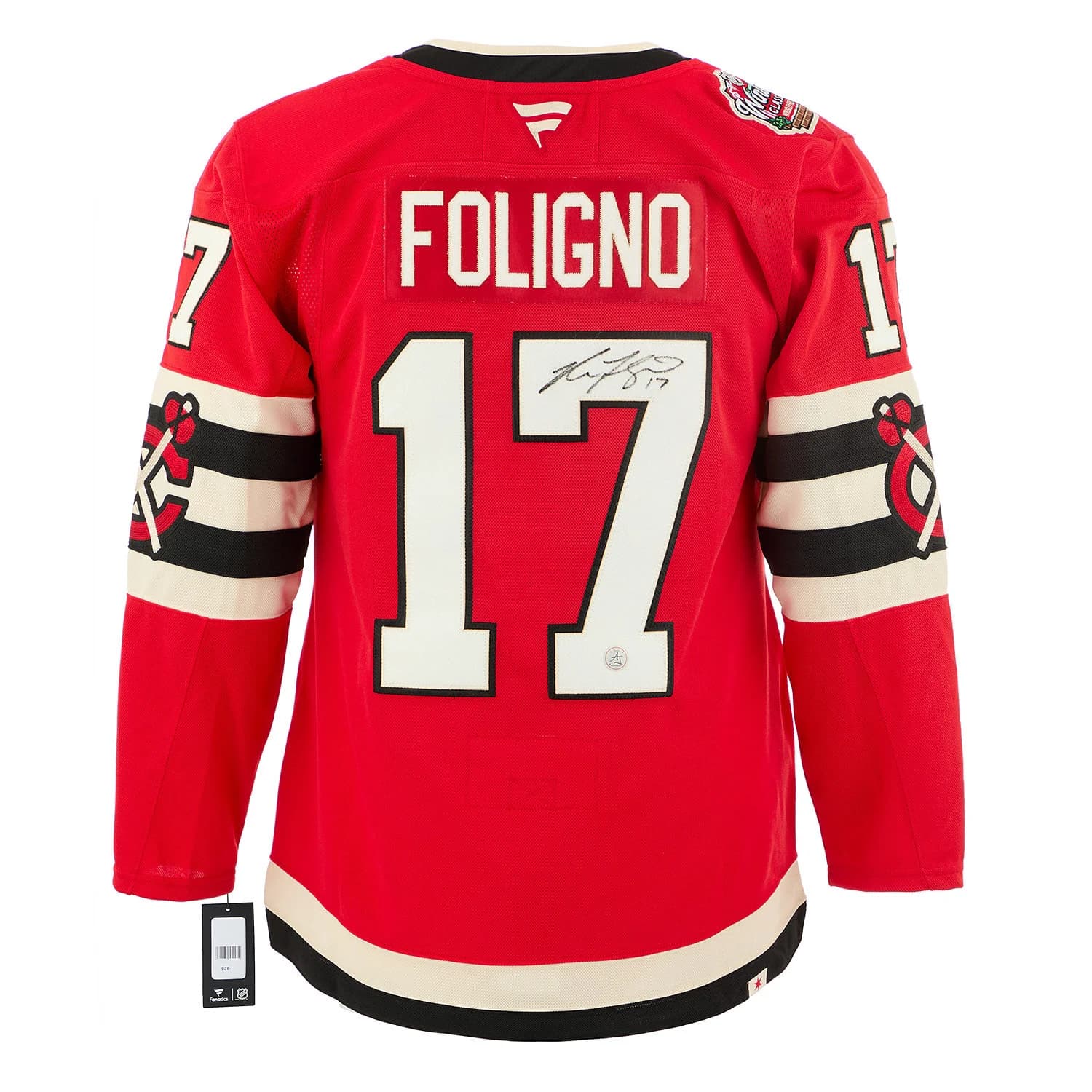 Nick Foligno Signed Chicago Blackhawks Winter Classic Fanatics Premium Jersey Nick Foligno Jersey winter-classic-premium, Chicago Blackhawks, supplier stock photo