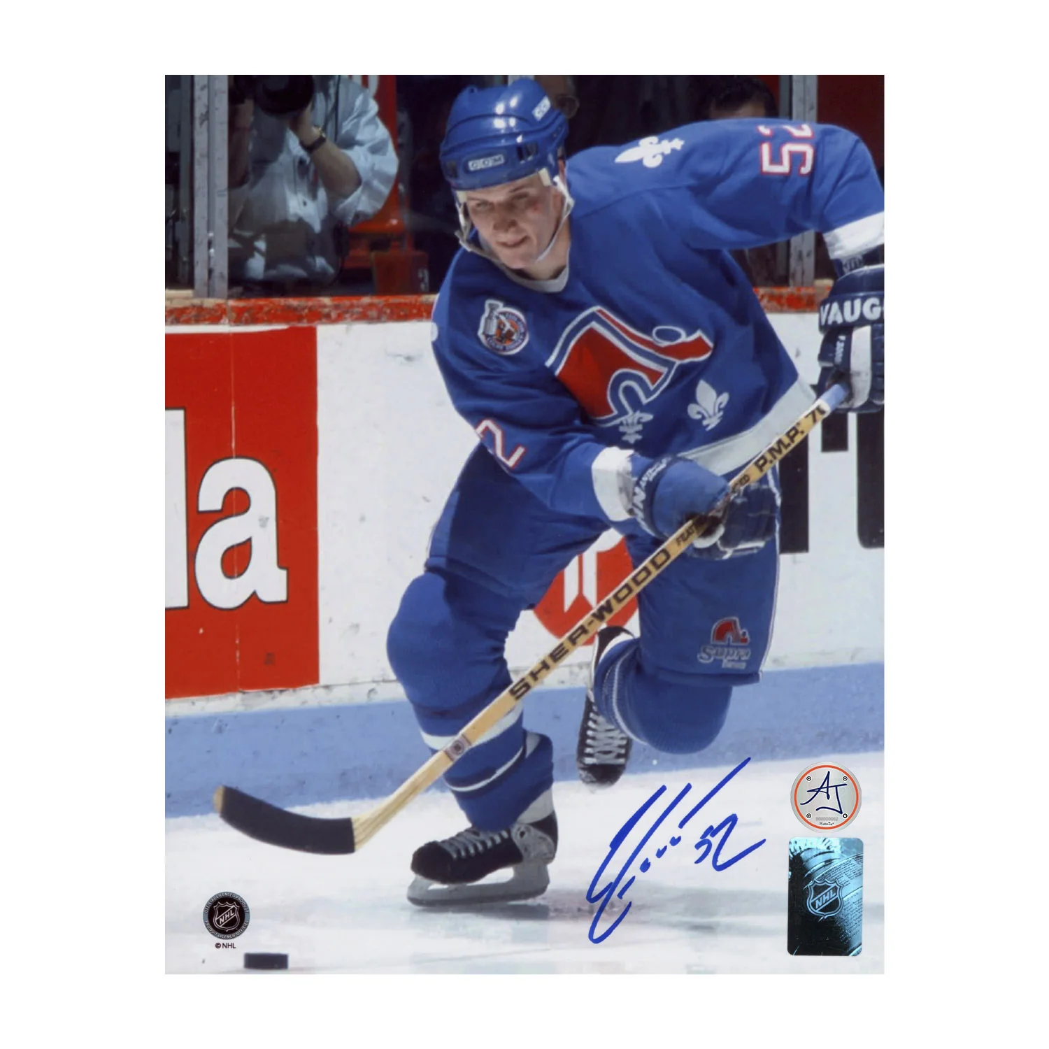 Adam Foote Autographed Quebec Nordiques Hockey 8x10 Photo Adam Foote Photo 8x10-quebec-nordiques-hockey, supplier stock photo