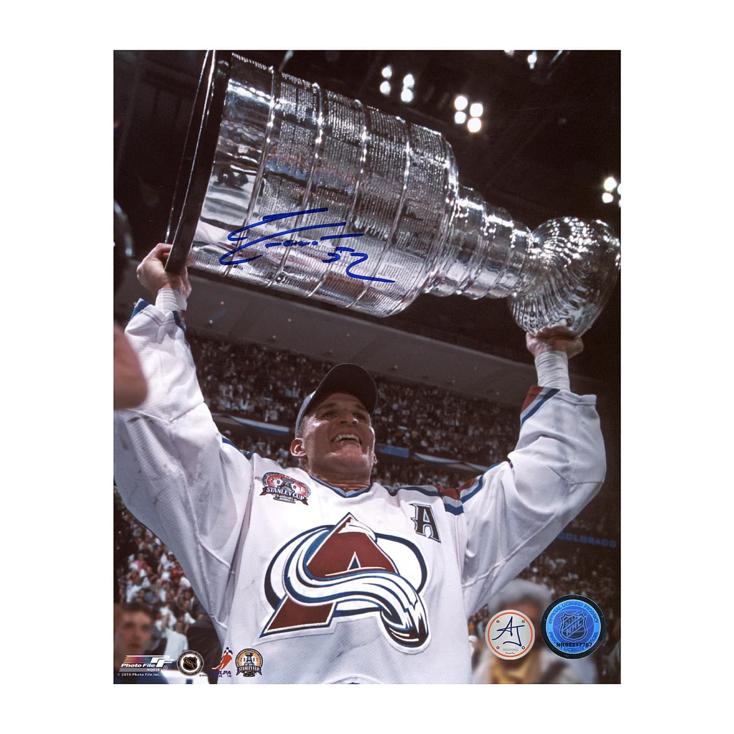 Adam Foote Autographed Colorado Avalanche 2001 Stanley Cup 8x10 Photo Adam Foote Photo 8x10-2001-stanley-cup, Colorado Avalanche, supplier stock photo