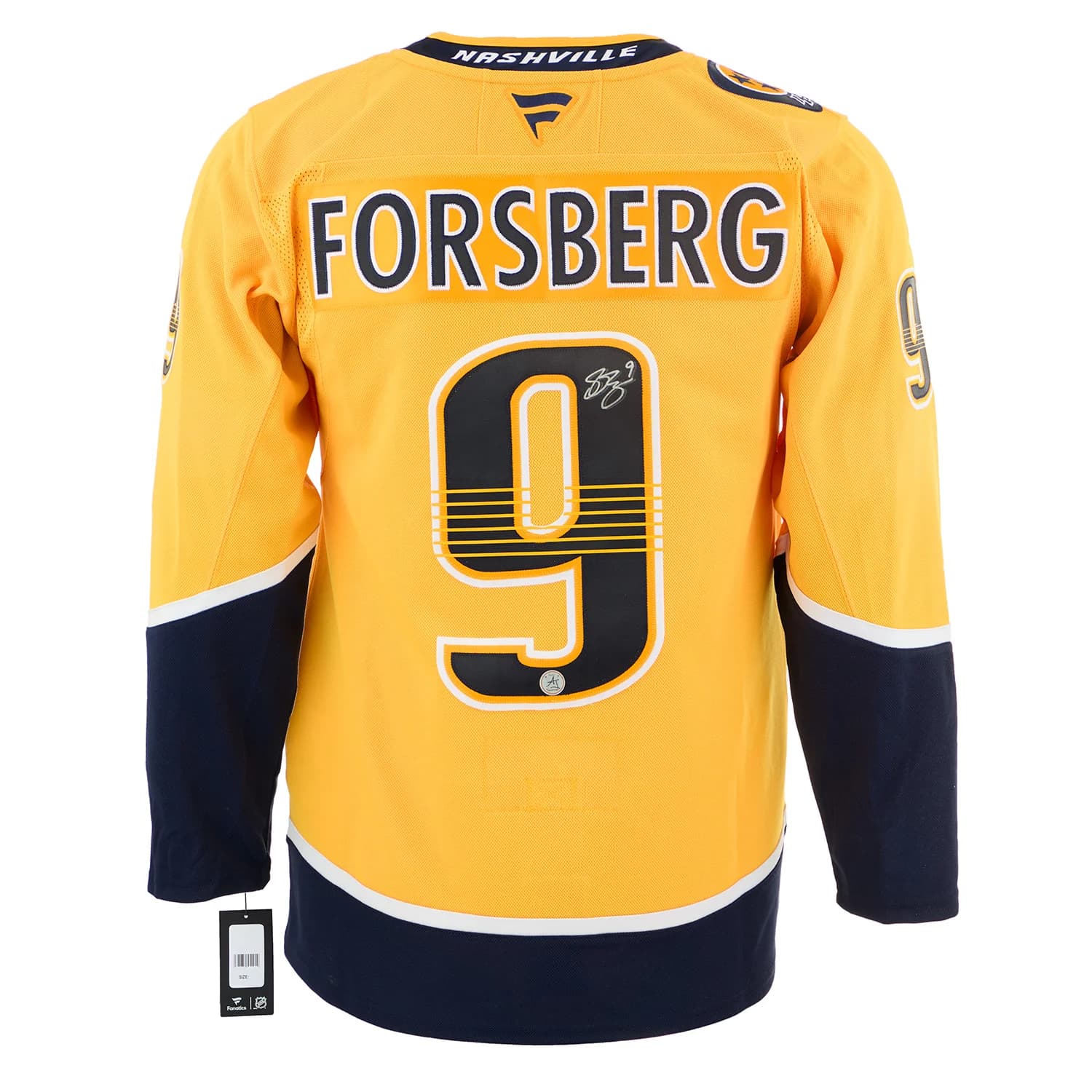 Filip Forsberg Autographed Nashville Predators Fanatics Premium Jersey Filip Forsberg Jersey premium, Nashville Predators, supplier stock photo