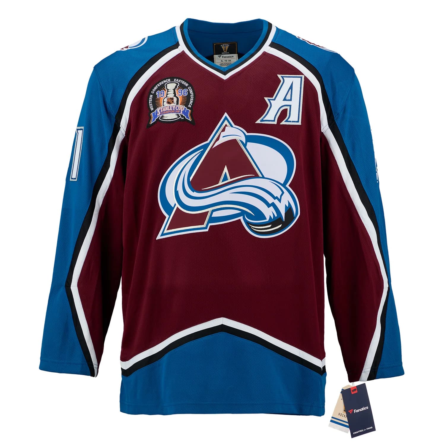 Peter Forsberg Colorado Avalanche Signed 1996 Stanley Cup Fanatics Jersey Peter Forsberg Jersey peter-forsberg-colorado-avalanche-1996-stanley, Colorado Avalanche, view 2, supplier stock photo