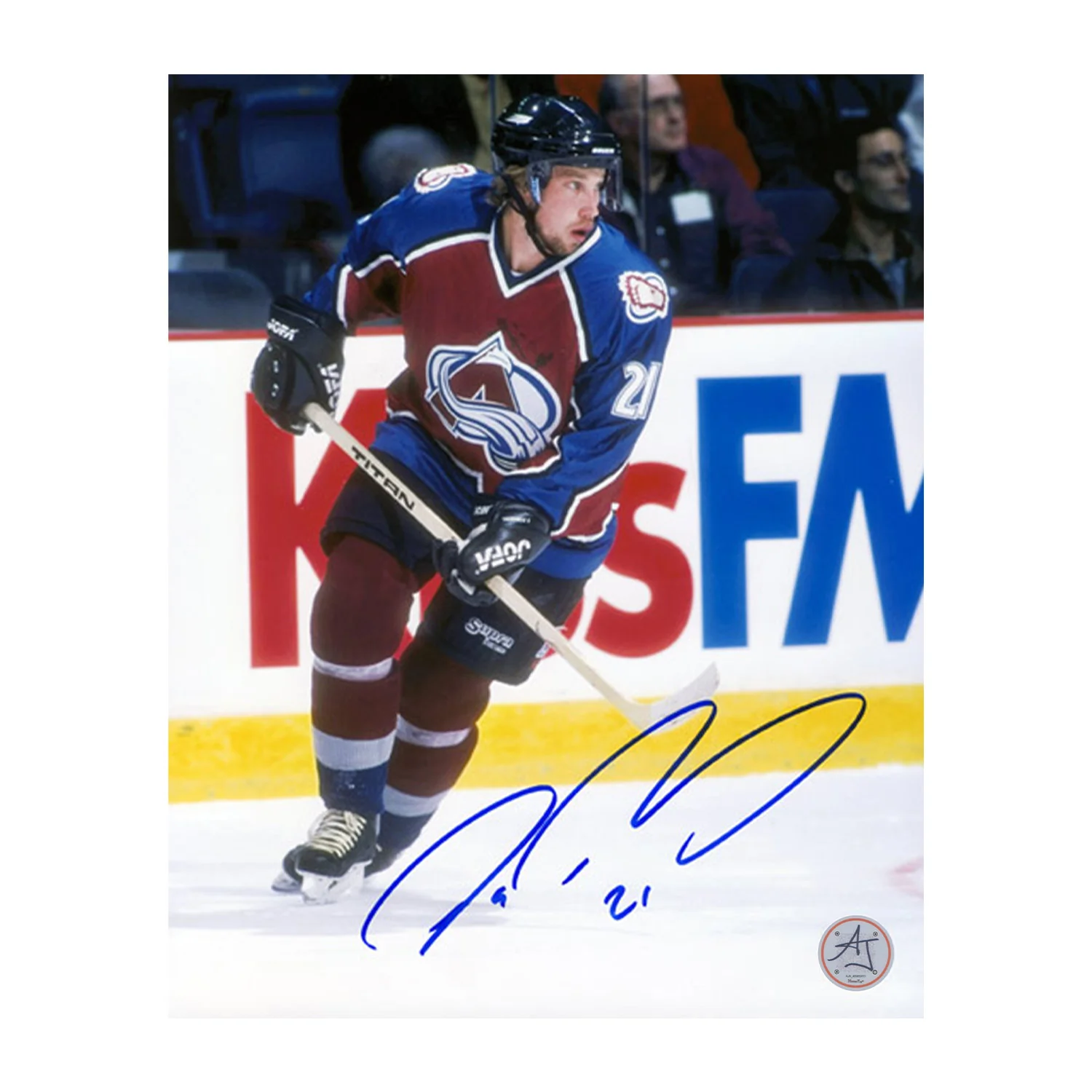 Peter Forsberg Autographed Colorado Avalanche Game Action 8x10 Photo Peter Forsberg Photo 8x10-peter-forsberg-colorado-avalanche-game, Colorado Avalanche, supplier stock photo