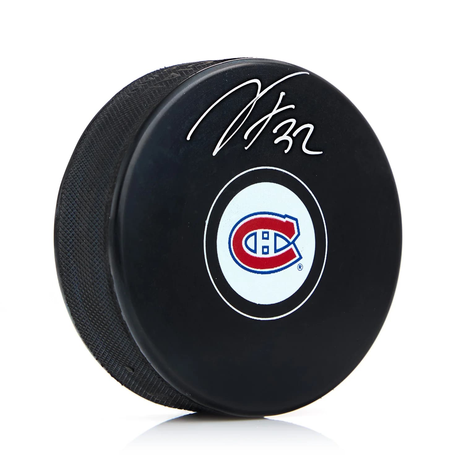 Jacob Fowler Autographed Montreal Canadiens Hockey Puck Jacob Fowler Puck hockey, Montreal Canadiens, supplier stock photo