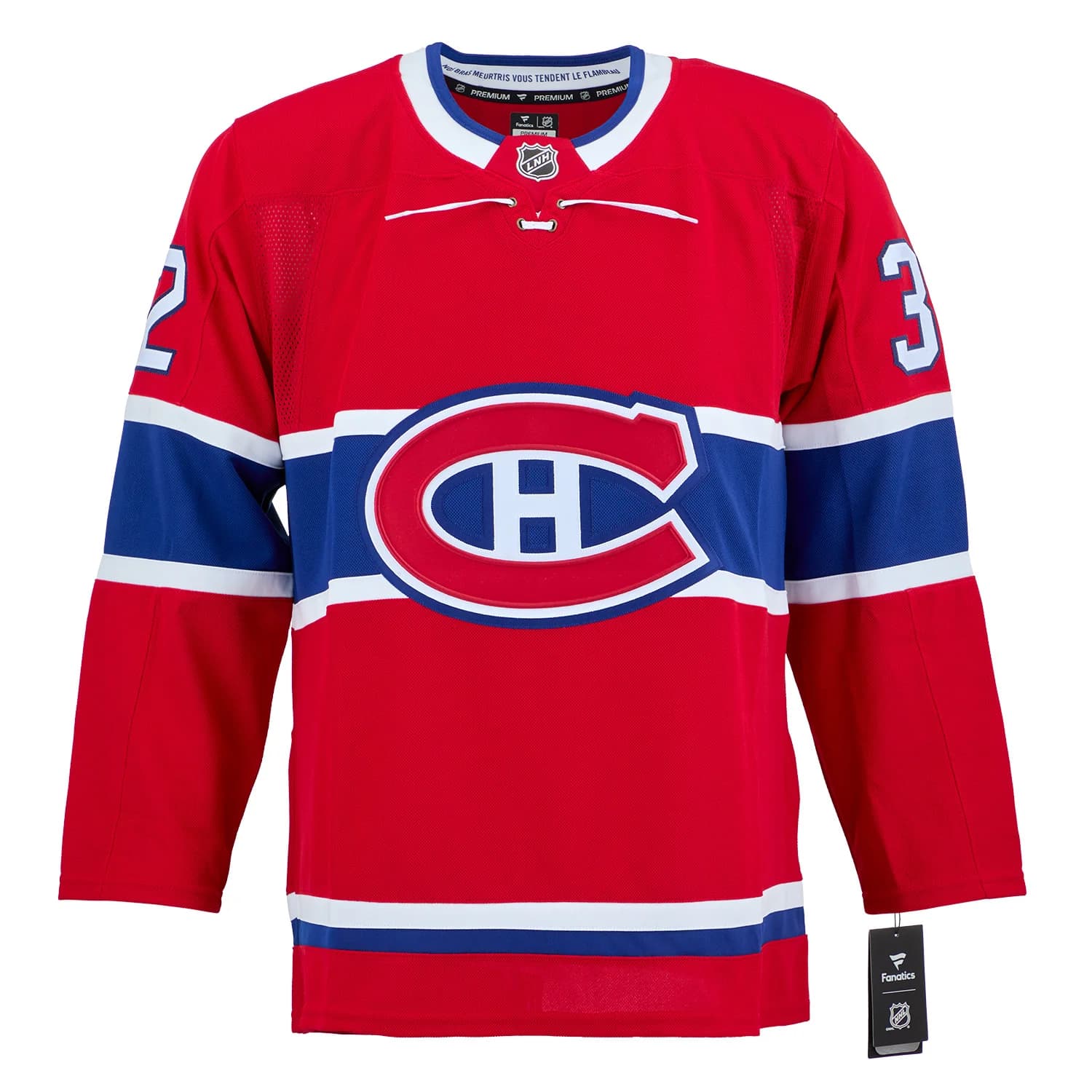 Jacob Fowler Autographed Montreal Canadiens Fanatics Premium Jersey Jacob Fowler Jersey premium, Montreal Canadiens, view 2, supplier stock photo