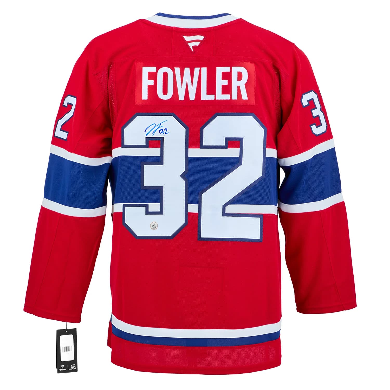 Jacob Fowler Autographed Montreal Canadiens Fanatics Premium Jersey Jacob Fowler Jersey premium, Montreal Canadiens, supplier stock photo