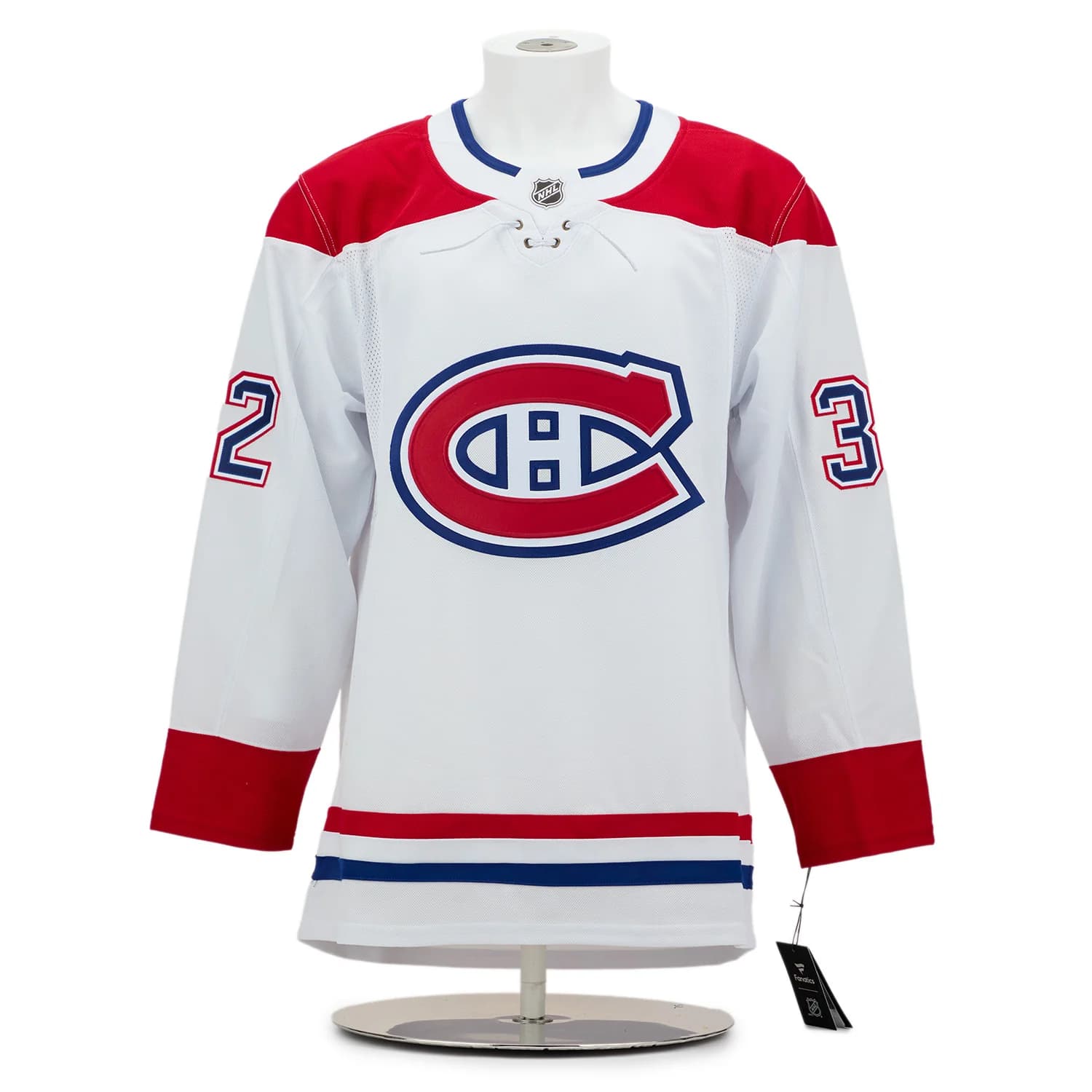 Jacob Fowler Autographed Montreal Canadiens First Game Art Jersey #1/32 Jacob Fowler Jersey jacob-fowler-first-game-art-1, Montreal Canadiens, view 2, supplier stock photo