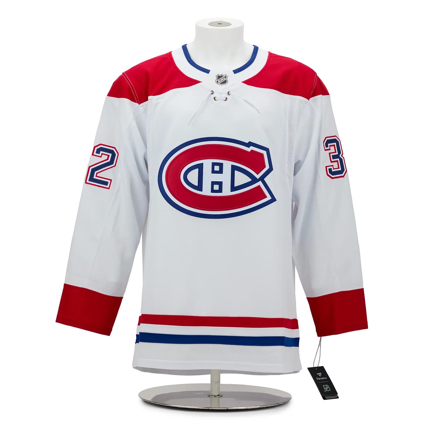 Jacob Fowler Autographed Montreal Canadiens First Game Art Jersey #11/32 Jacob Fowler Jersey jacob-fowler-first-game-art-11, Montreal Canadiens, view 2, supplier stock photo