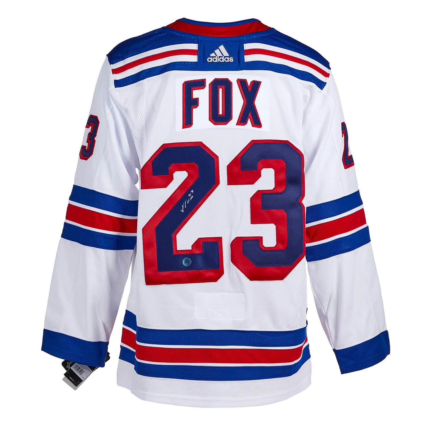 Adam Fox Signed New York Rangers White adidas Jersey Adam Fox Jersey white-adidas, New York Rangers, supplier stock photo