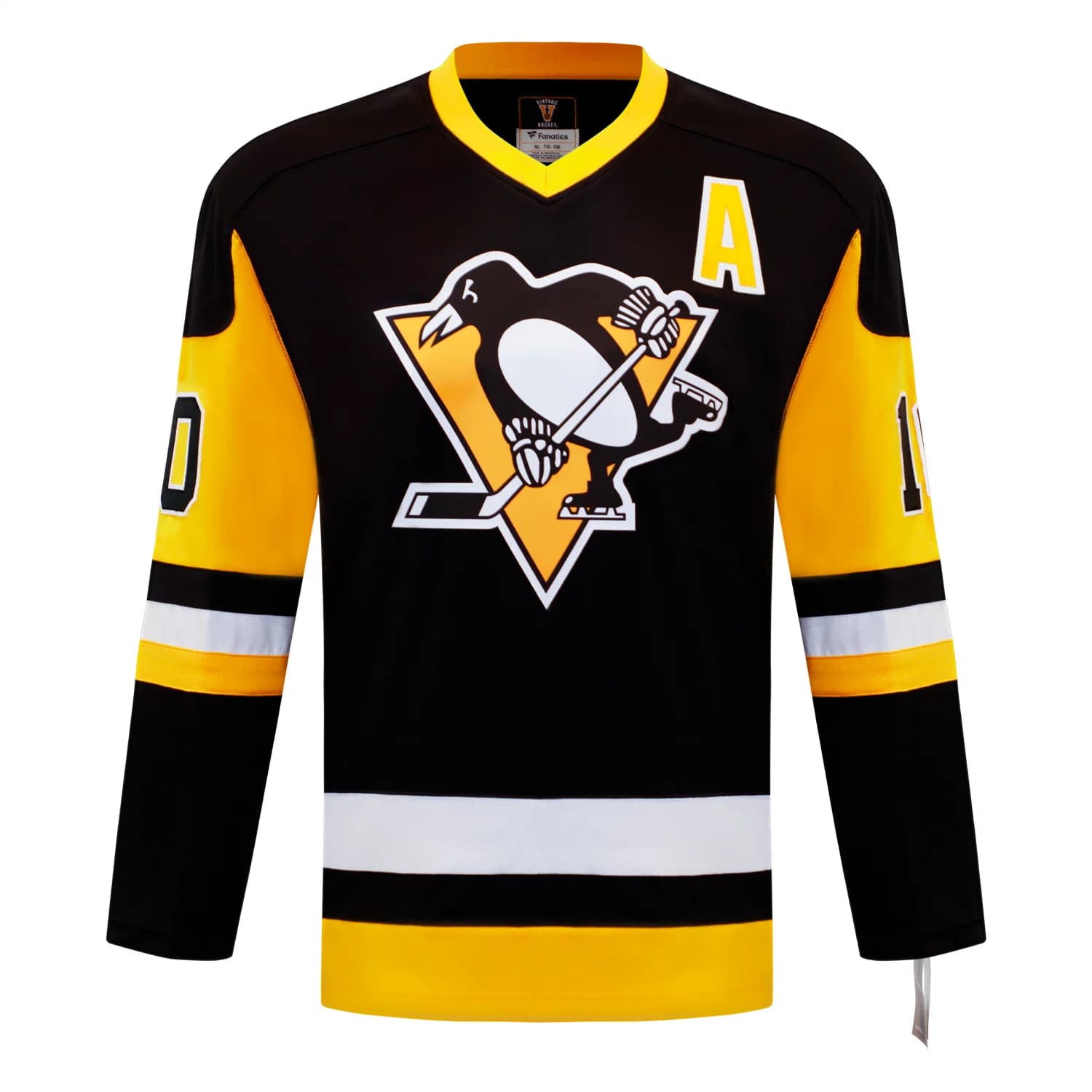 Ron Francis Autographed Pittsburgh Penguins Fanatics Throwback Jersey Ron Francis Jersey throwback, Pittsburgh Penguins, view 2, supplier stock photo