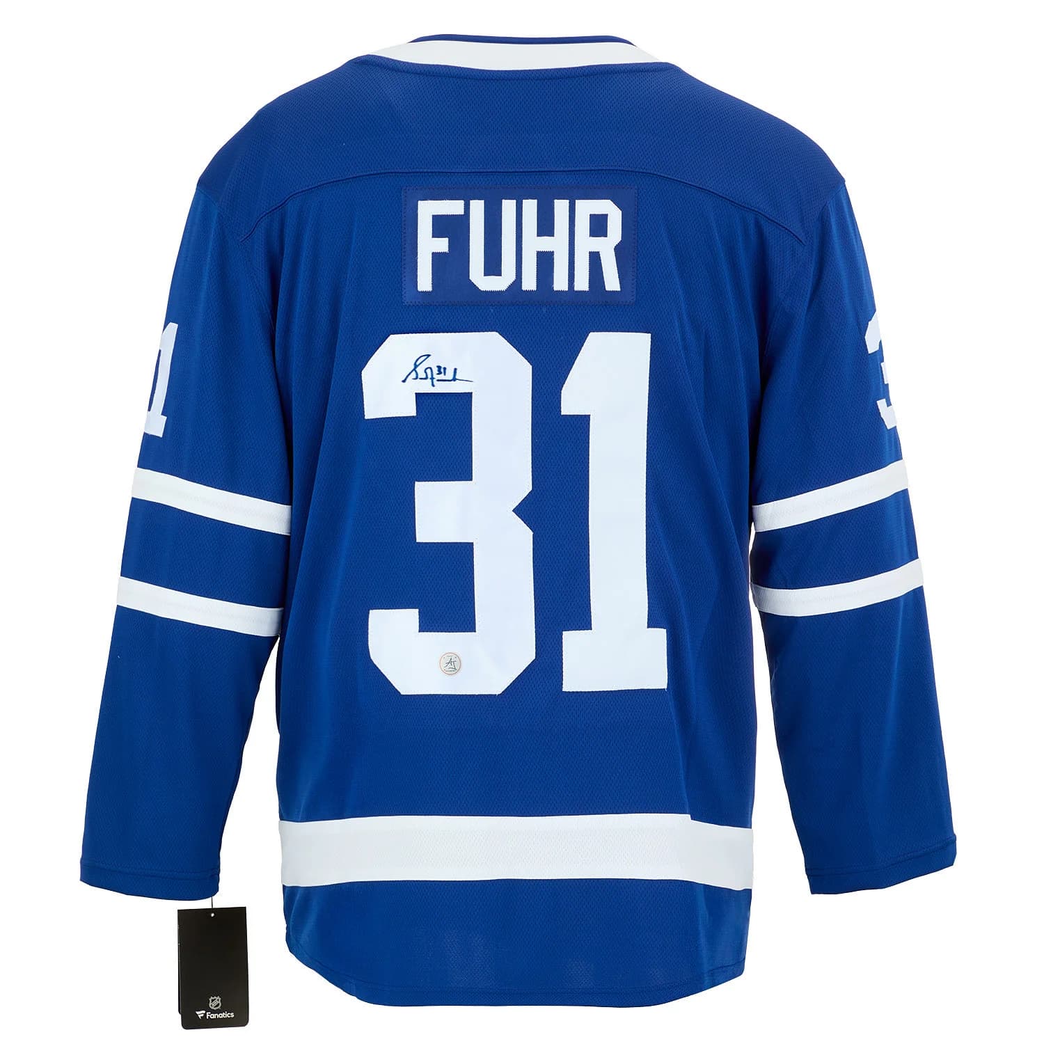 Grant Fuhr Autographed Toronto Maple Leafs Fanatics Breakaway Jersey Grant Fuhr Jersey breakaway, Toronto Maple Leafs, supplier stock photo