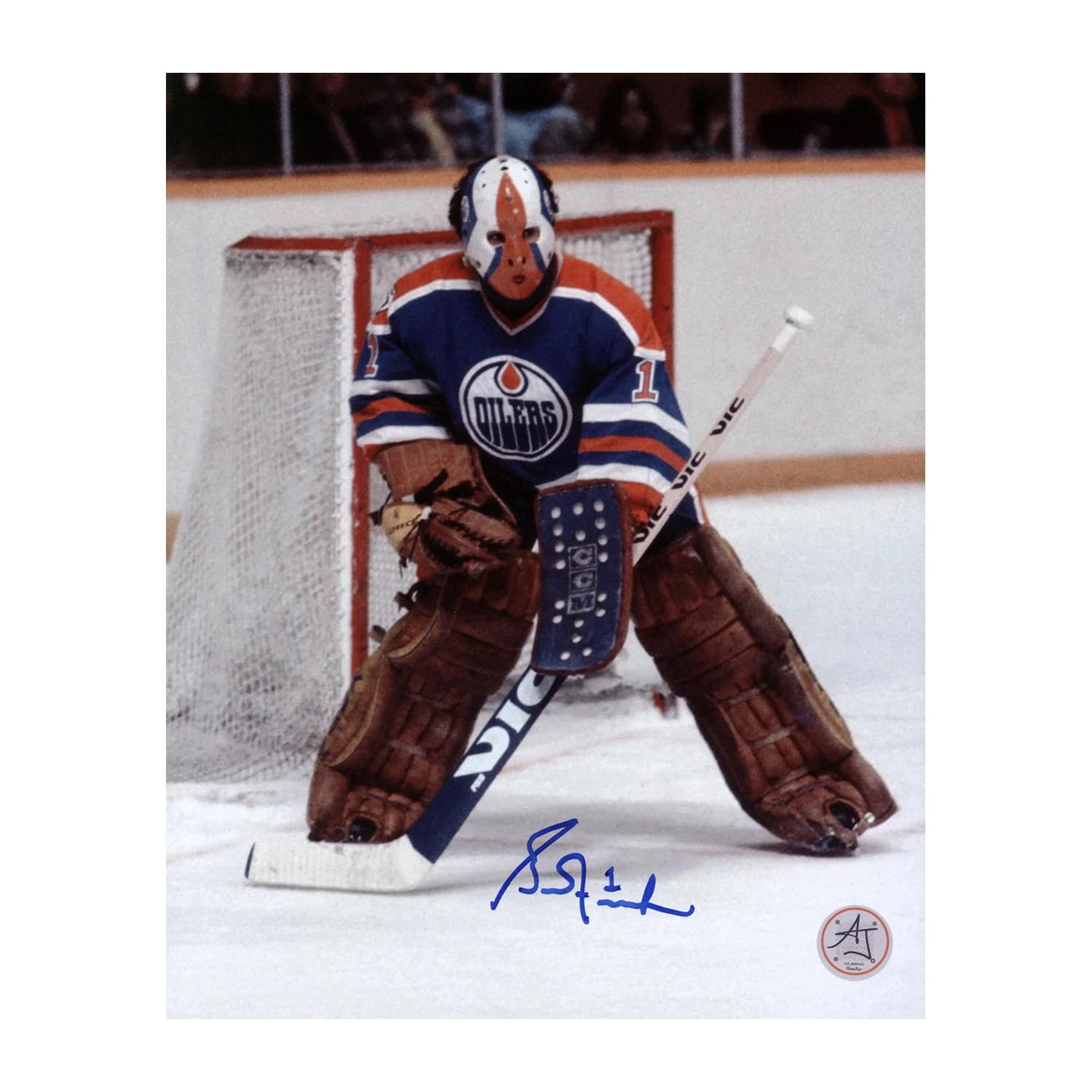 Grant Fuhr Autographed Edmonton Oilers Rookie 8x10 photo Grant Fuhr Photo 8x10-rookie, Edmonton Oilers, supplier stock photo