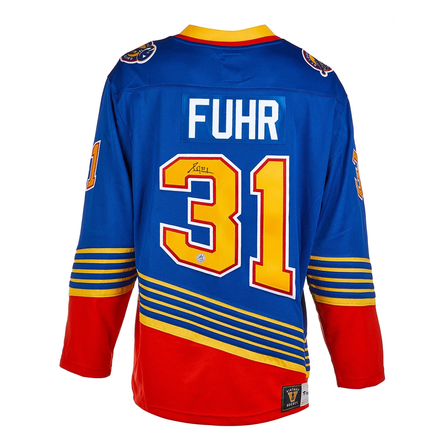 Grant Fuhr Signed St Louis Blues Fanatics Breakaway Jersey Grant Fuhr Jersey breakaway, St. Louis Blues, supplier stock photo
