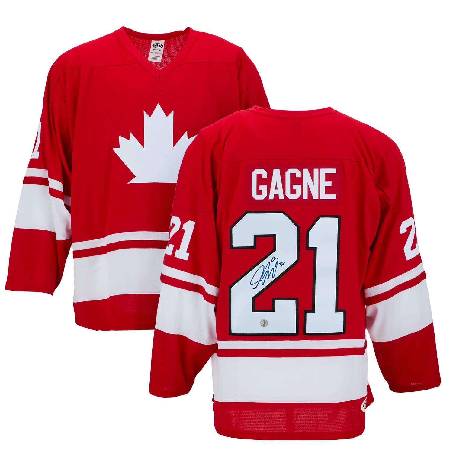 Simon Gagne Autographed Team Canada Custom Hockey Nation Jersey Simon Gagne Jersey team-canada-hockey-nation, view 3, supplier stock photo