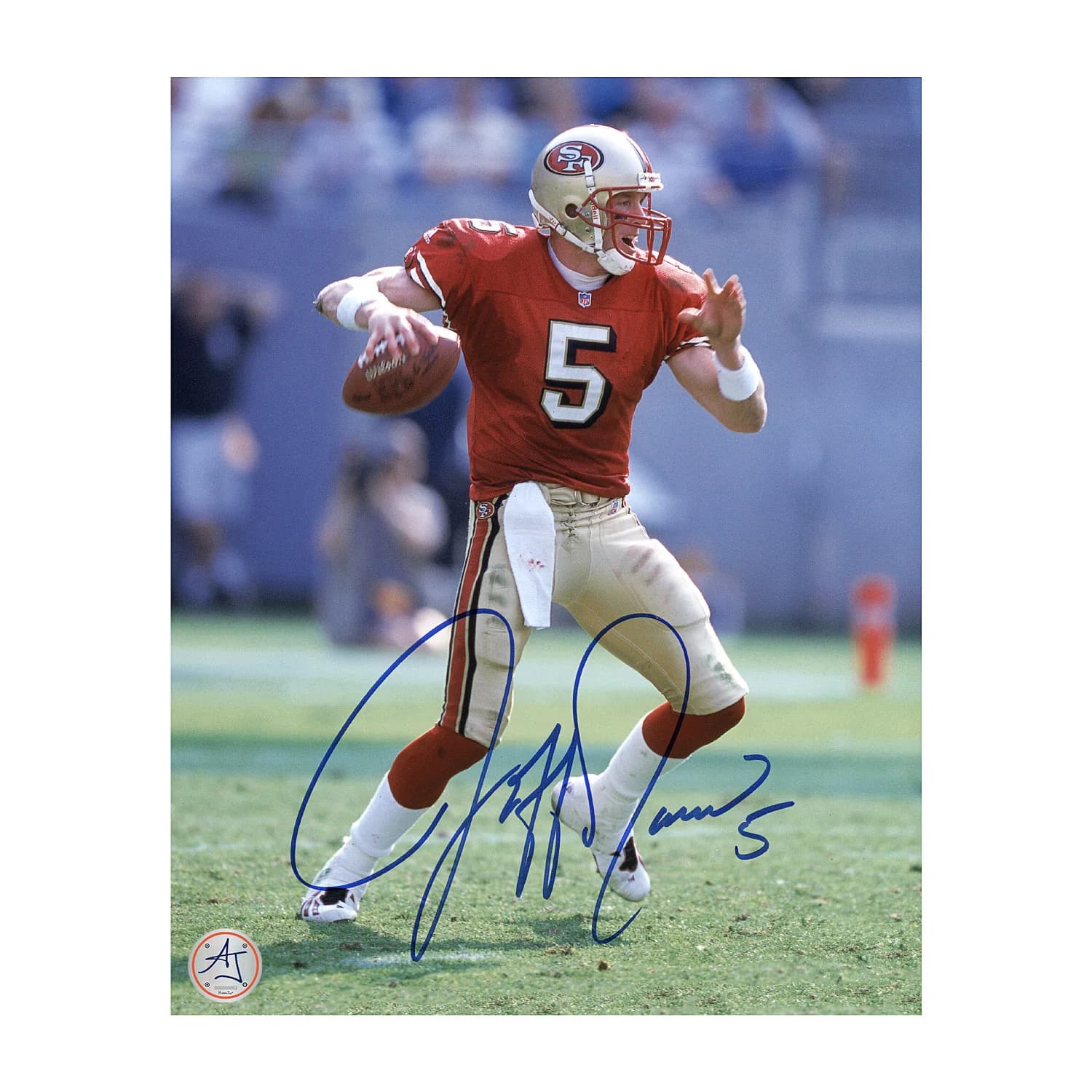Jeff Garcia Autographed San Francisco 49ers Quarterback 8x10 Photo Jeff Garcia Photo 8x10-quarterback, San Francisco 49ers, supplier stock photo