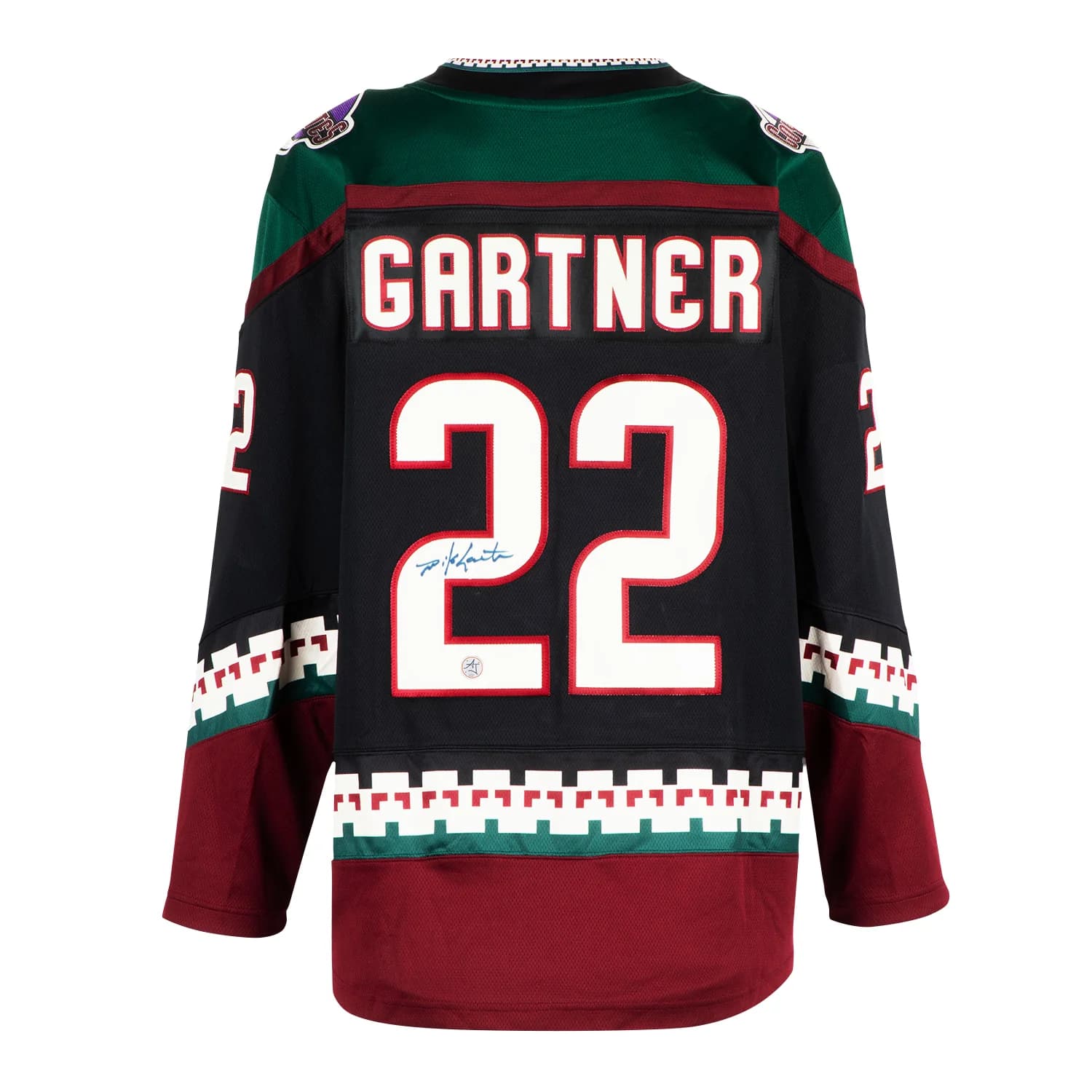 Mike Gartner Signed Phoenix Coyotes Black Kachina Fanatics Breakaway Jersey Mike Gartner Jersey phoenix-black-kachina-breakaway, Arizona Coyotes, supplier stock photo