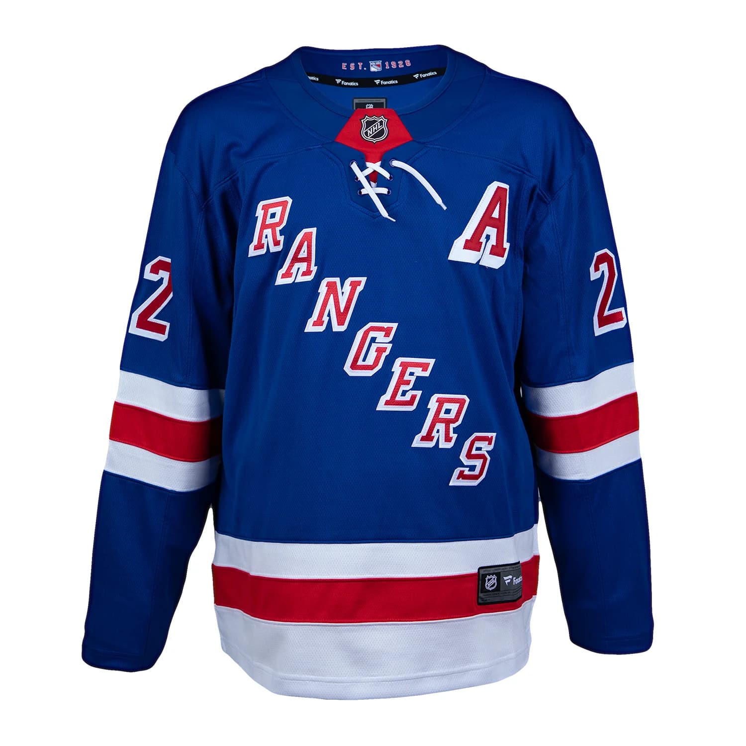 Mike Gartner Autographed New York Rangers Blue Fanatics Breakaway Jersey Mike Gartner Jersey blue-breakaway, New York Rangers, view 2, supplier stock photo