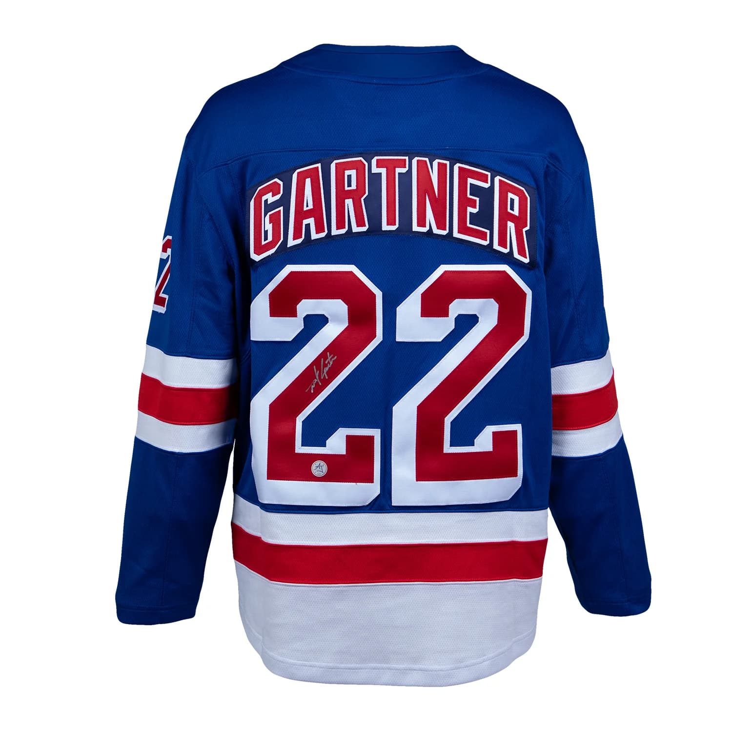 Mike Gartner Autographed New York Rangers Blue Fanatics Breakaway Jersey Mike Gartner Jersey blue-breakaway, New York Rangers, supplier stock photo