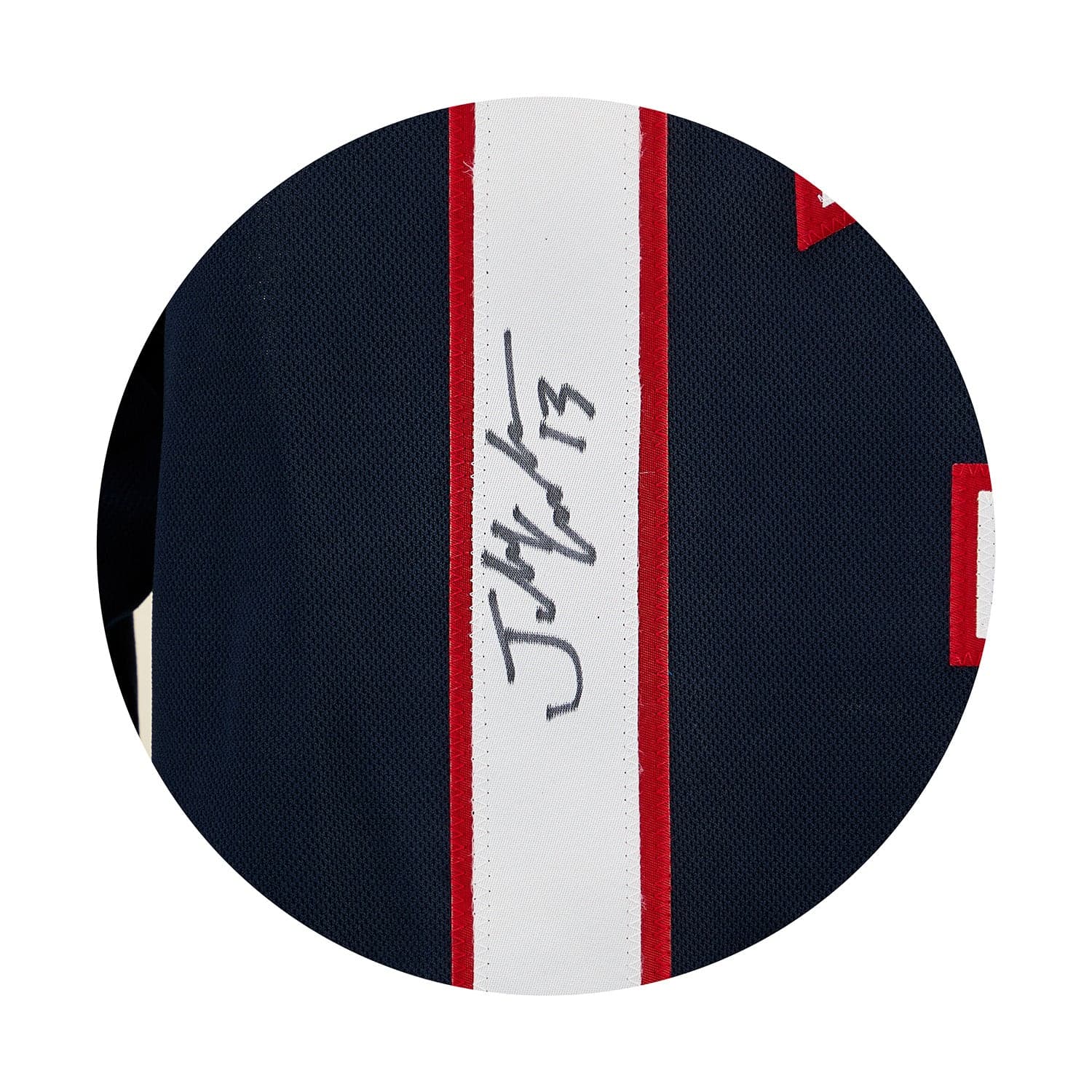 Johnny Gaudreau Autographed Columbus Blue Jackets adidas Jersey Johnny Gaudreau Jersey johnny-gaudreau-columbus-blue-jackets-adidas, Columbus Blue Jackets, view 3, supplier stock photo