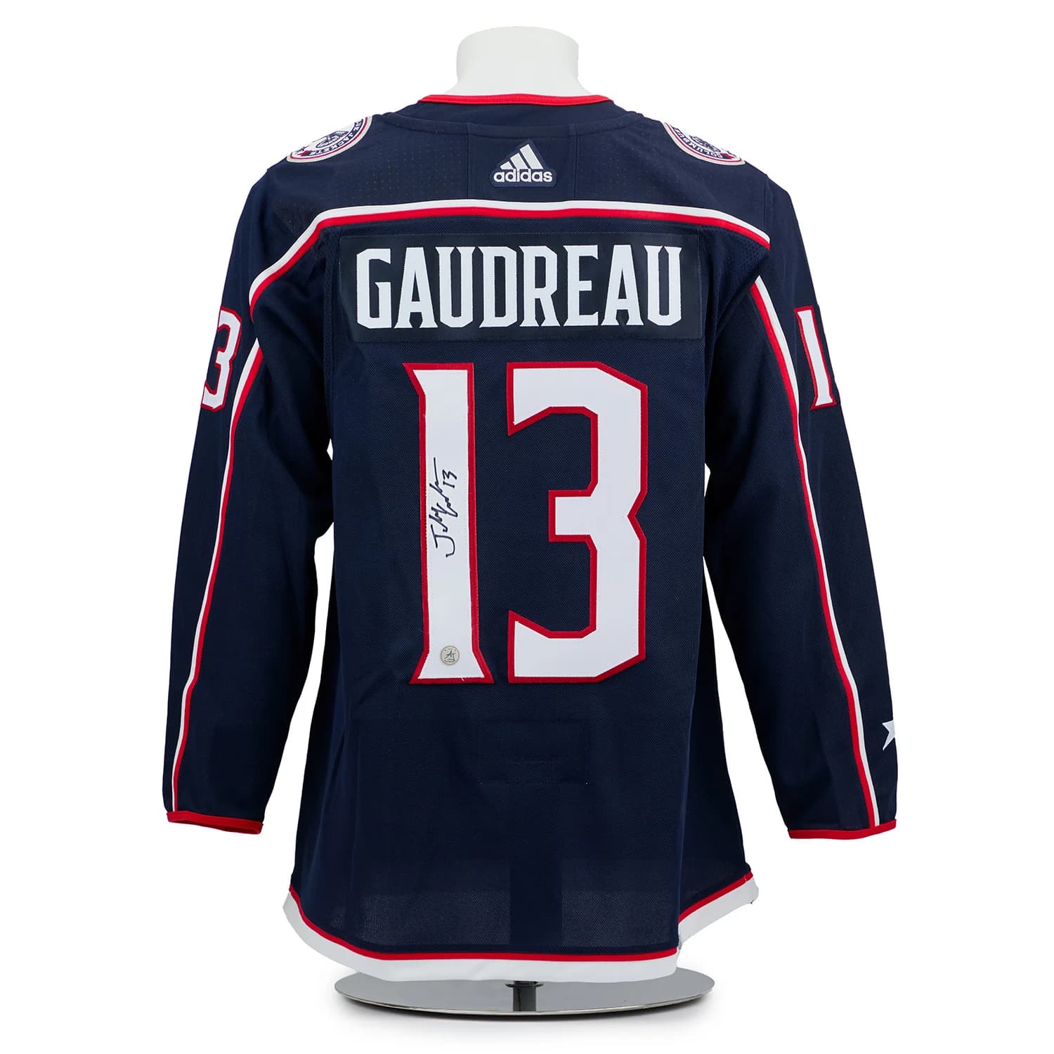 Johnny Gaudreau Autographed Columbus Blue Jackets adidas Jersey Johnny Gaudreau Jersey johnny-gaudreau-columbus-blue-jackets-adidas, Columbus Blue Jackets, supplier stock photo