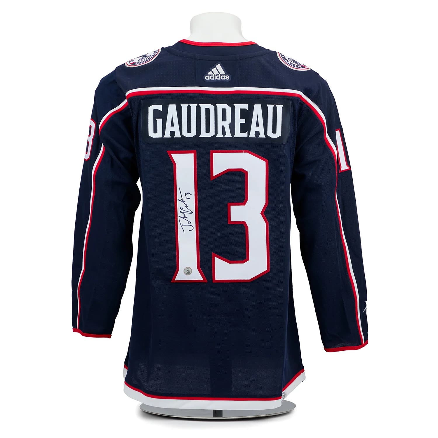 Johnny Gaudreau Autographed Columbus Blue Jackets adidas Jersey Johnny Gaudreau Jersey johnny-gaudreau-columbus-blue-jackets-adidas, Columbus Blue Jackets, supplier stock photo