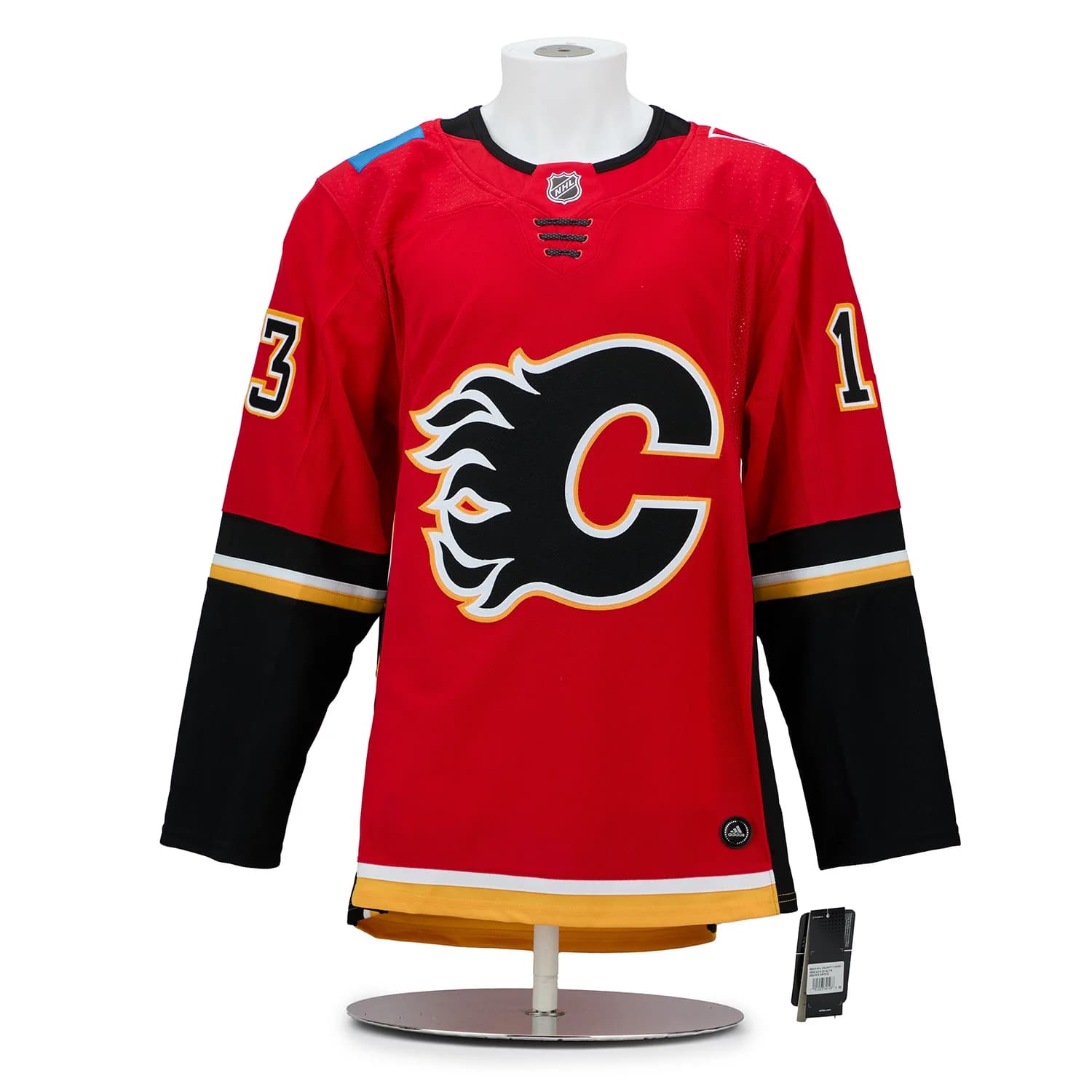 Johnny Gaudreau Signed Calgary Flames Black Logo adidas Jersey Johnny Gaudreau Jersey johnny-gaudreau-calgary-flames-black-logo, Calgary Flames, view 2, supplier stock photo